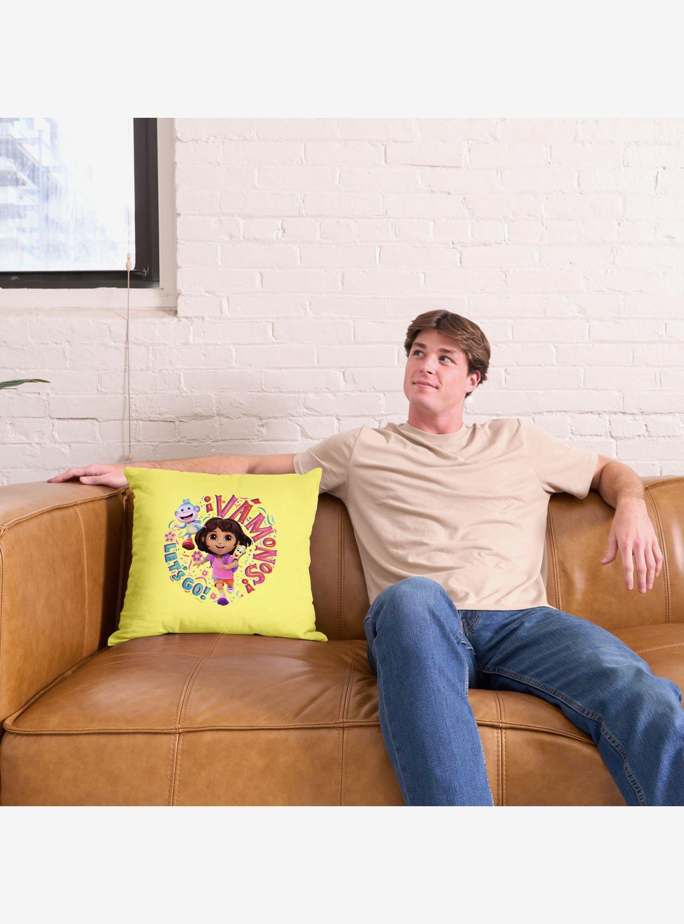 Dora The Explorer Vamos Let's Go Throw Pillow, , alternate