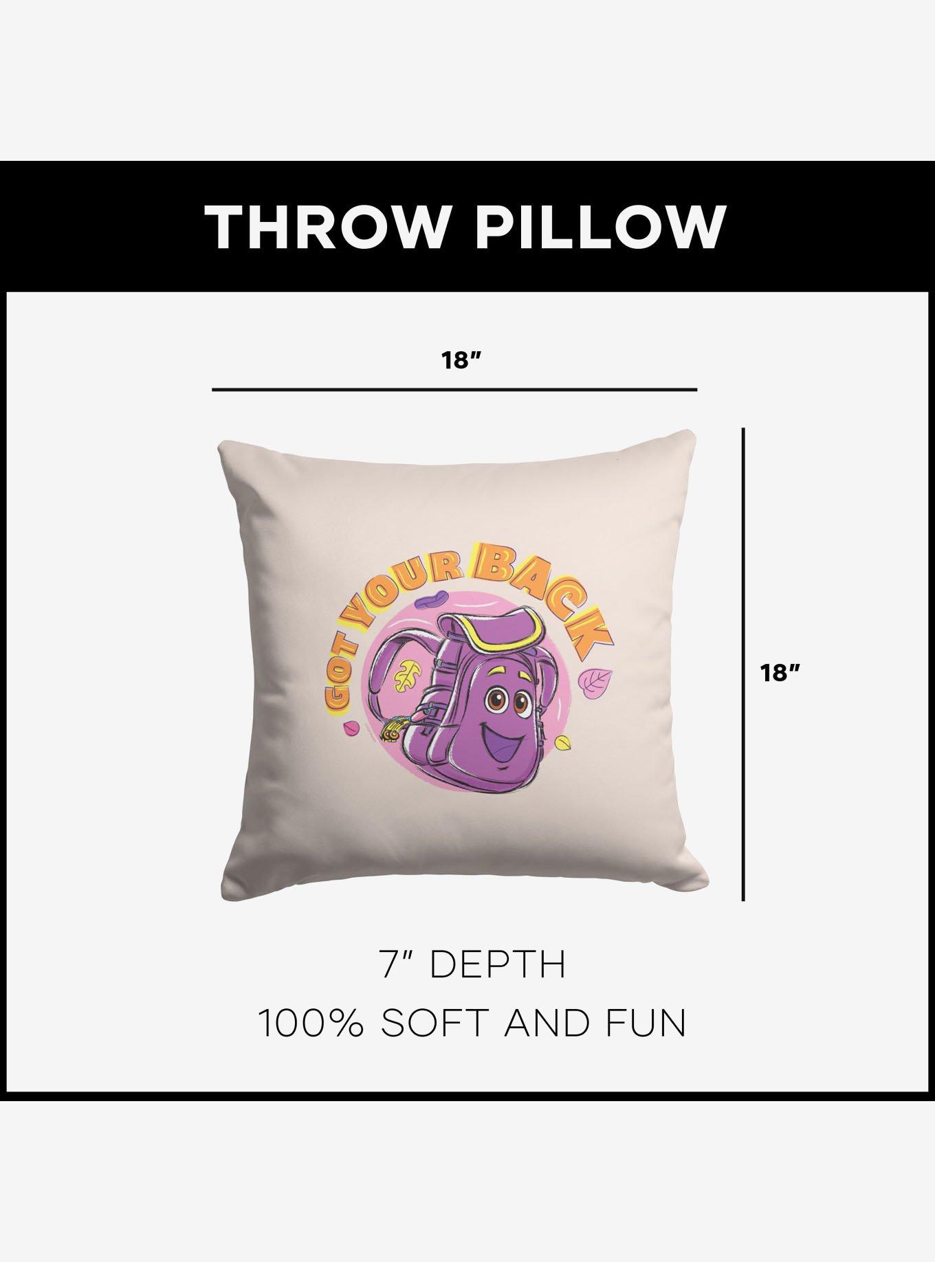 Dora The Explorer Got Your Backpack Throw Pillow, , alternate