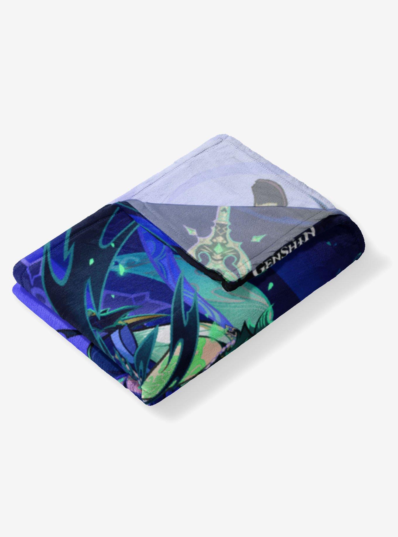 Genshin Impact Character 042 Xiao Silk Touch Throw Blanket, , alternate