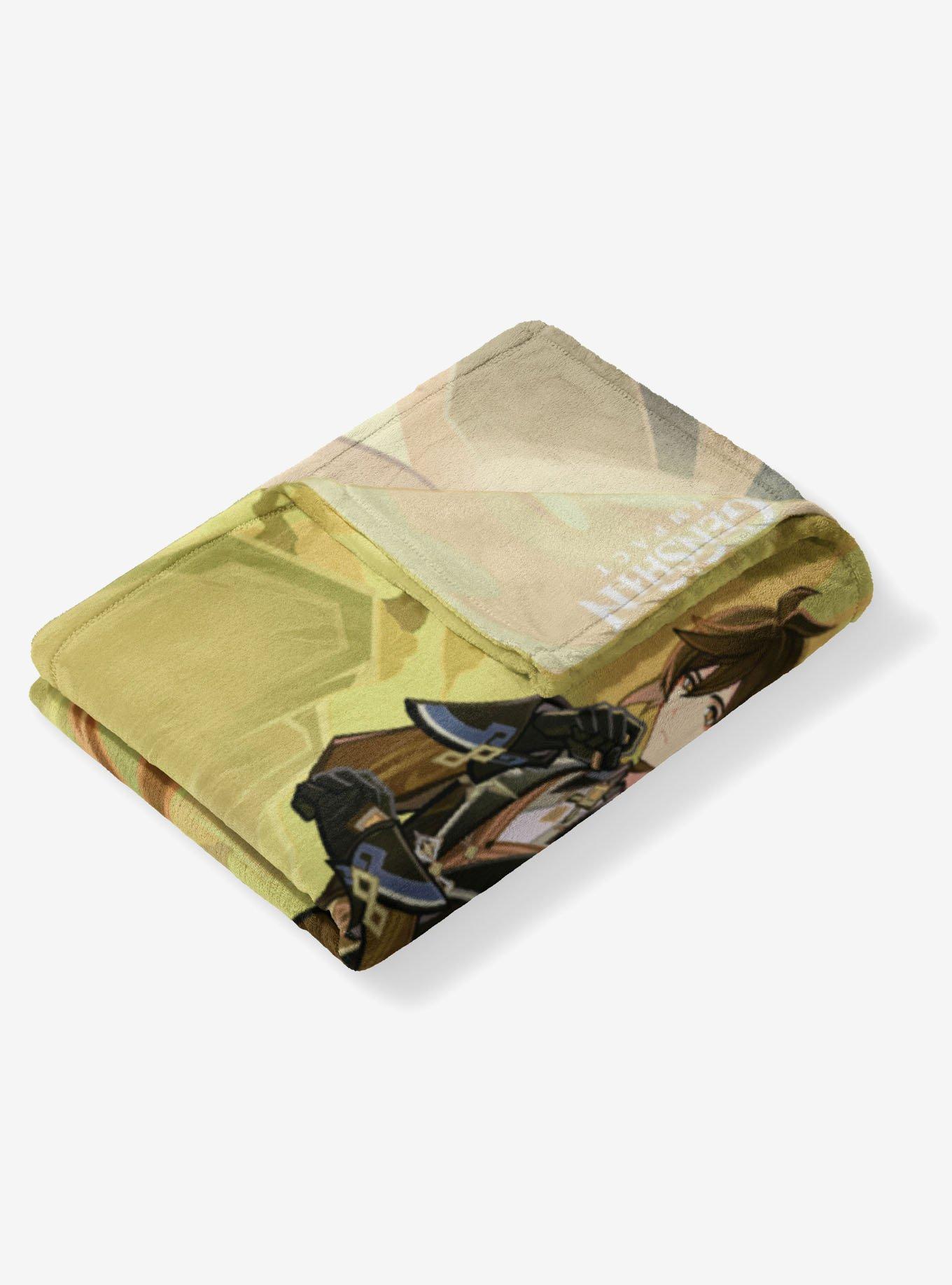 Genshin Impact Character 043 Zhongli Silk Touch Throw Blanket, , alternate