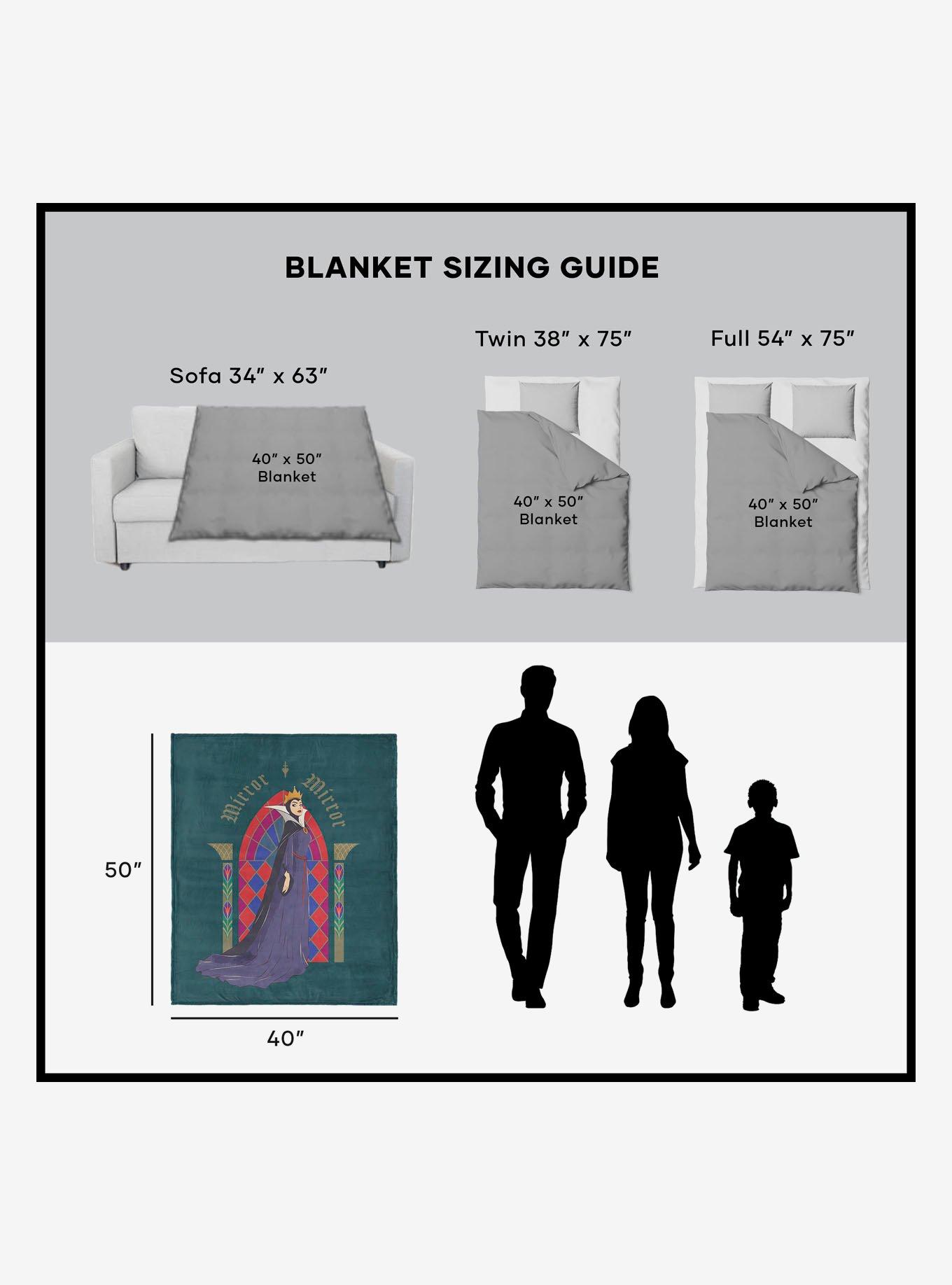 Disney Snow White Stained Glass Mirror 40x50" Silk Touch Throw Blanket, , alternate