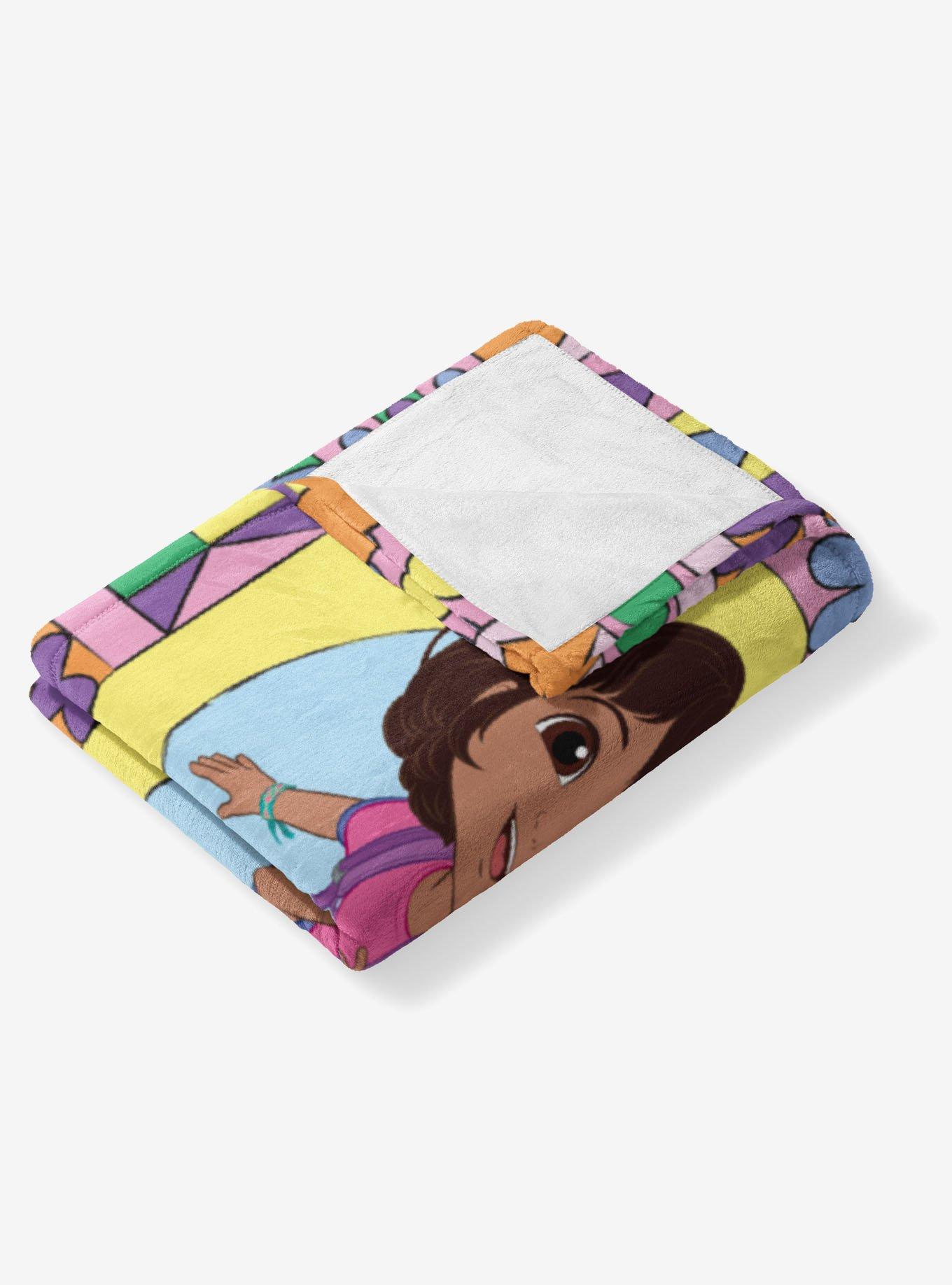 Dora The Explorer Running Dora 40x50" Silk Touch Throw Blanket, , alternate