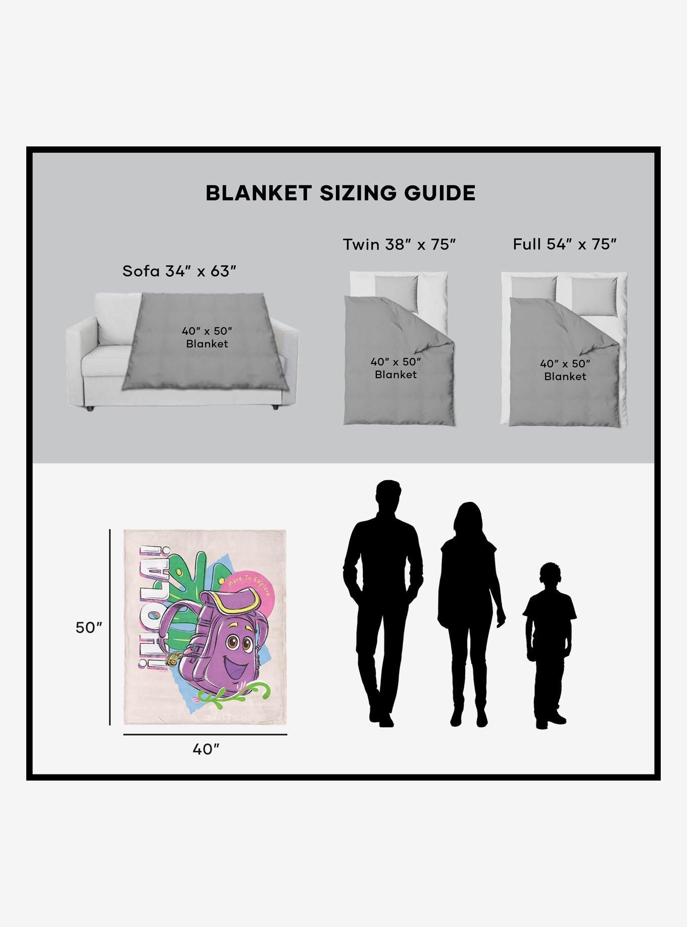 Dora The Explorer Hola Backpack 40x50" Silk Touch Throw Blanket, , alternate