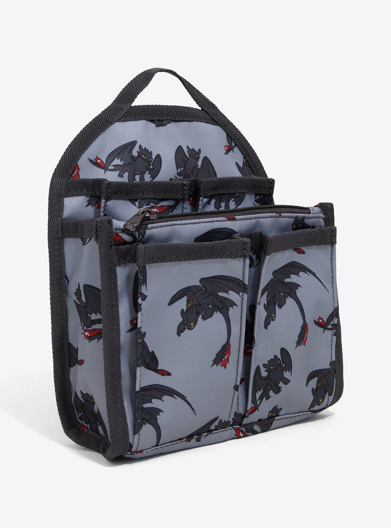 DreamWorks How To Train Your Dragon Toothless Allover Print Mini Backpack Organizer - BoxLunch Exclusive, , hi-res
