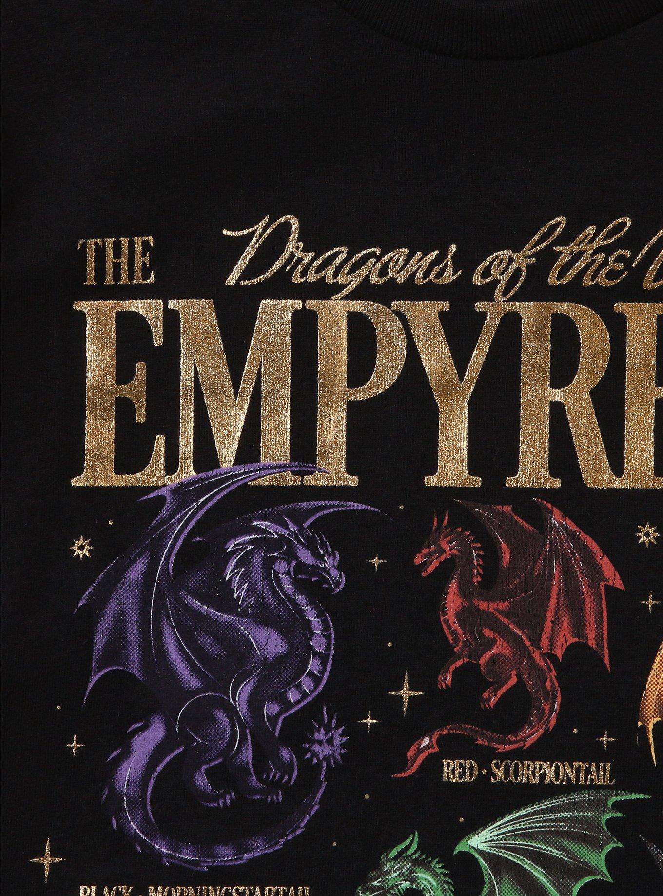 Fourth Wing Dragon Grid Foil Girls T-Shirt, , hi-res