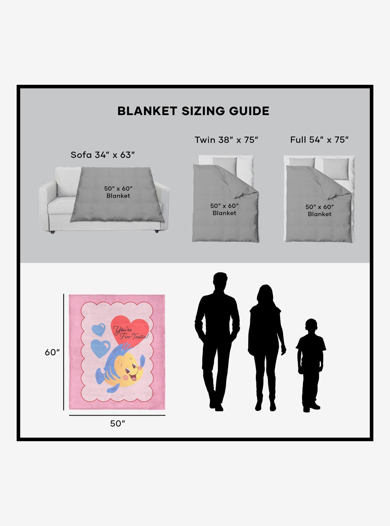Disney The Little Mermaid Fintastic Flounder Silk Touch Throw Blanket, , alternate