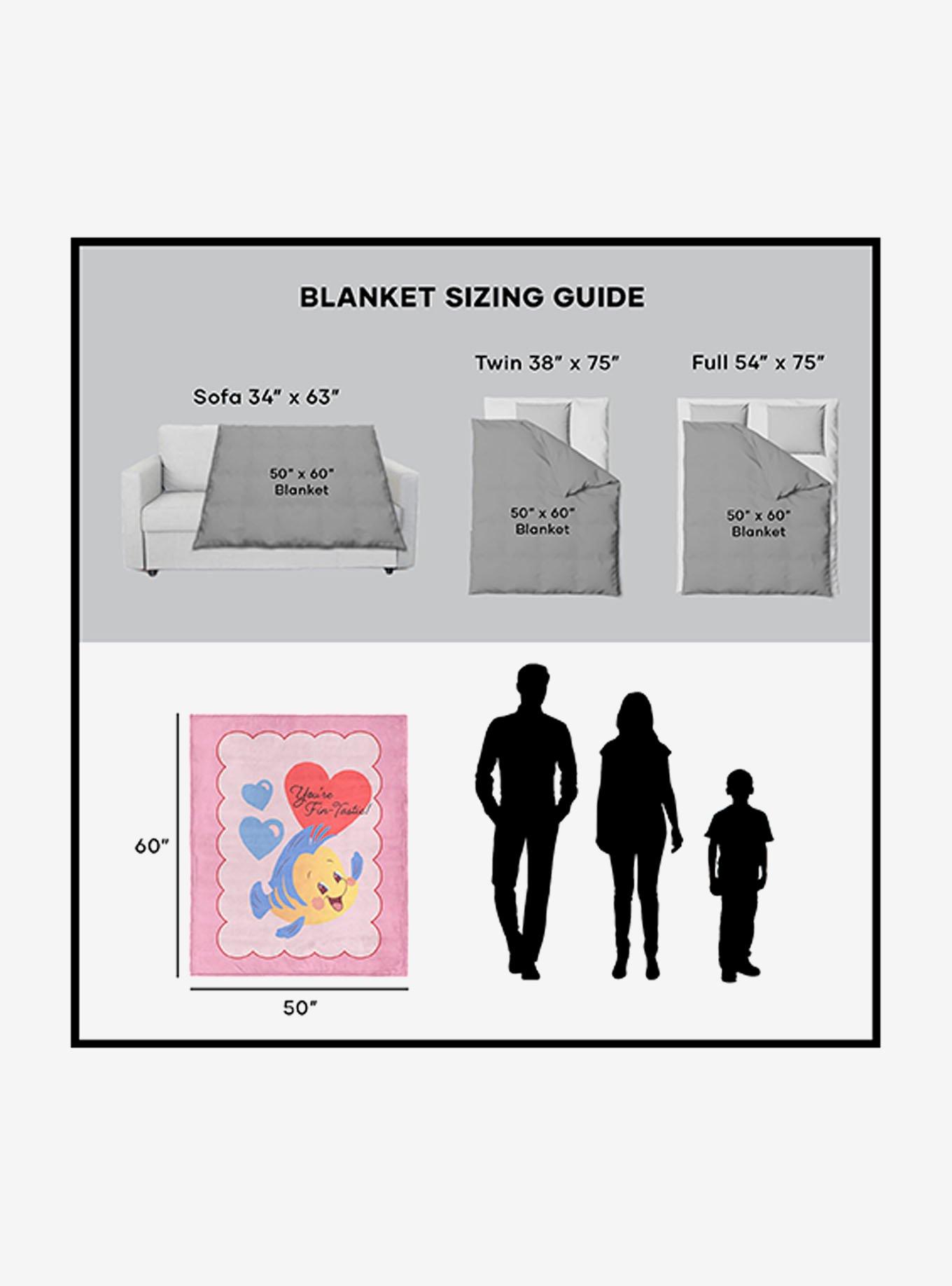 Disney The Little Mermaid Fintastic Flounder Silk Touch Throw Blanket, , alternate
