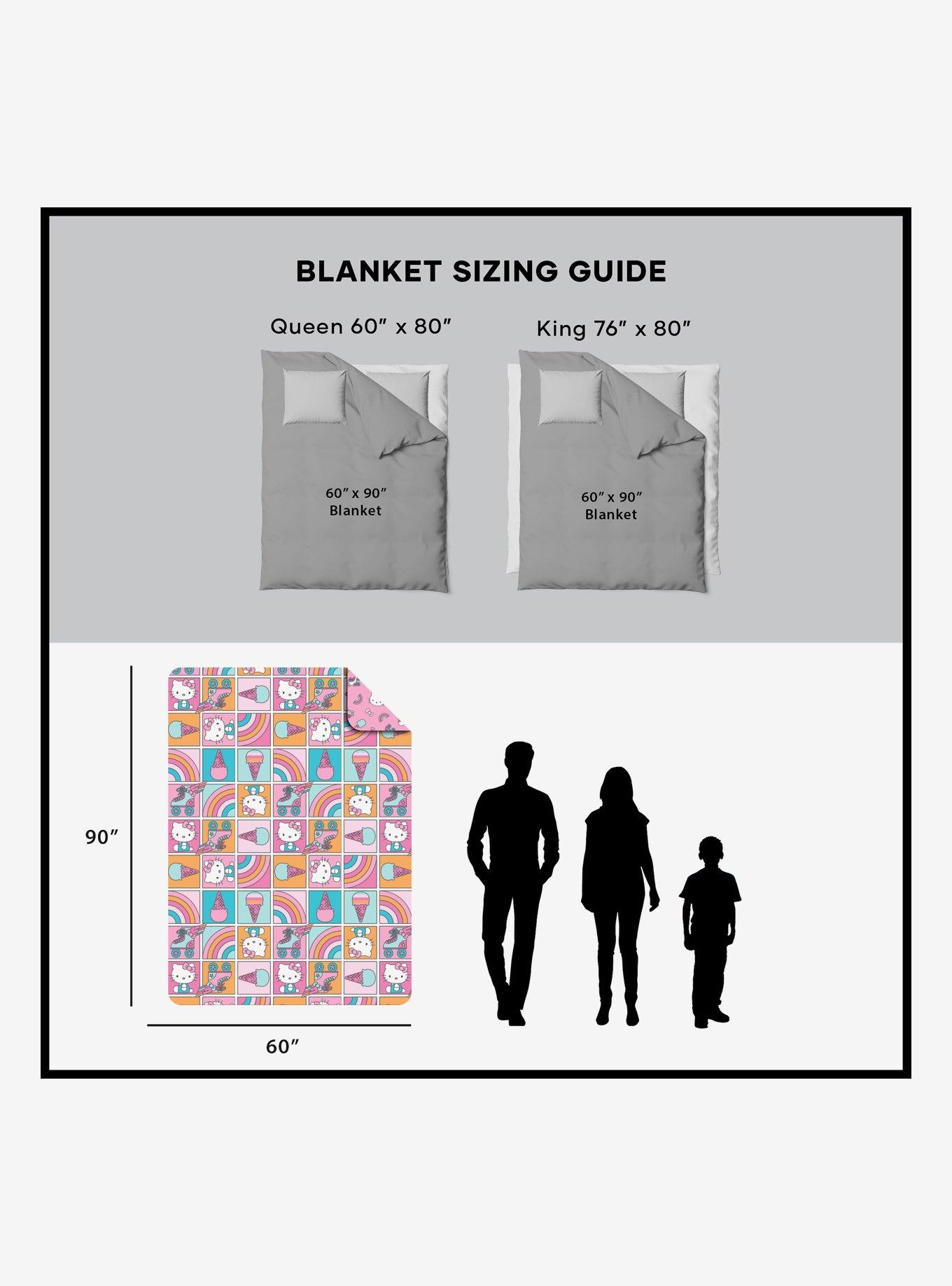 Hello Kitty Rainbow Pink Twin Quilted Blanket, , alternate