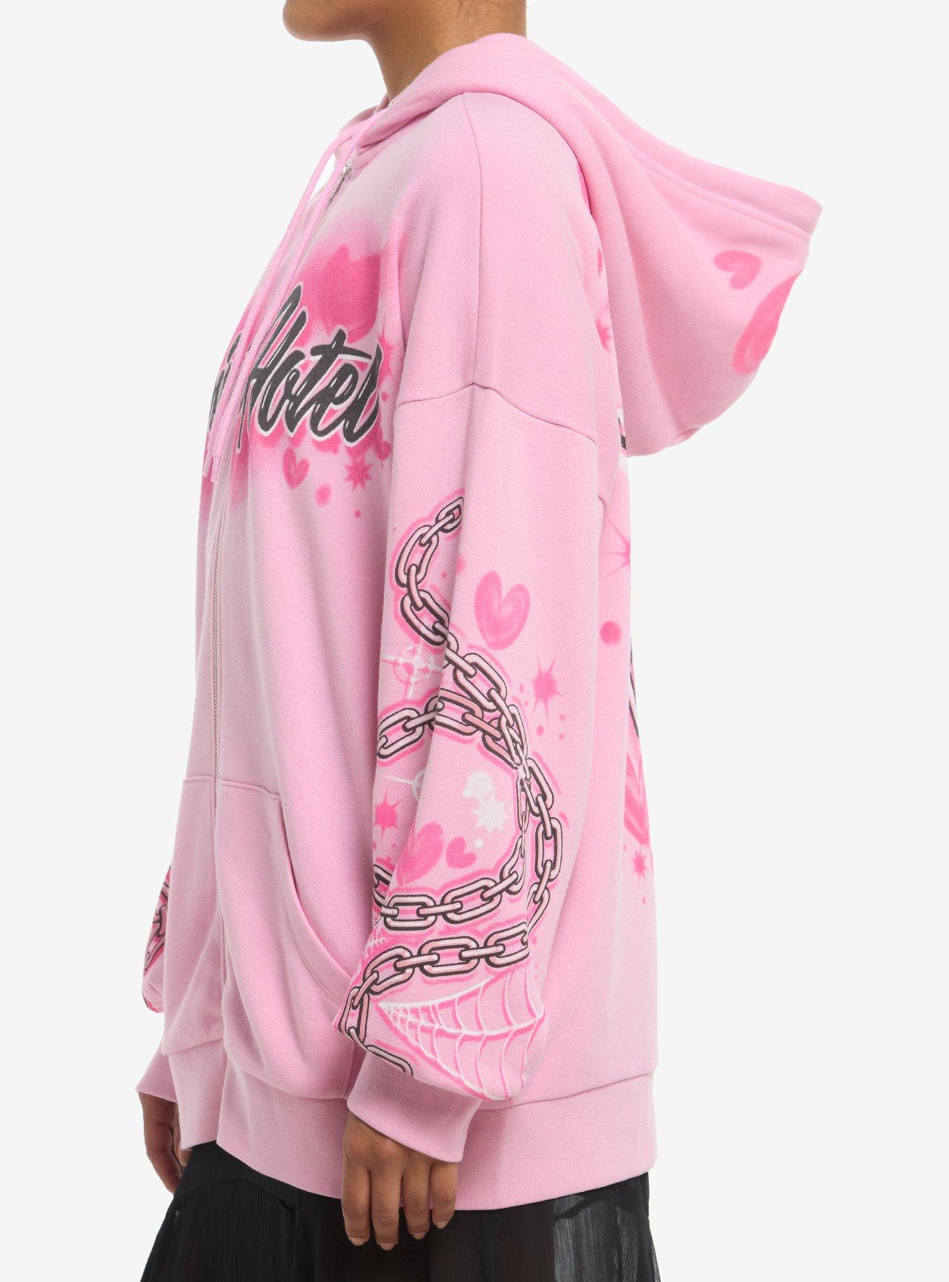Hazbin Hotel Angel Dust Graffiti Oversized Hoodie, MULTI, alternate