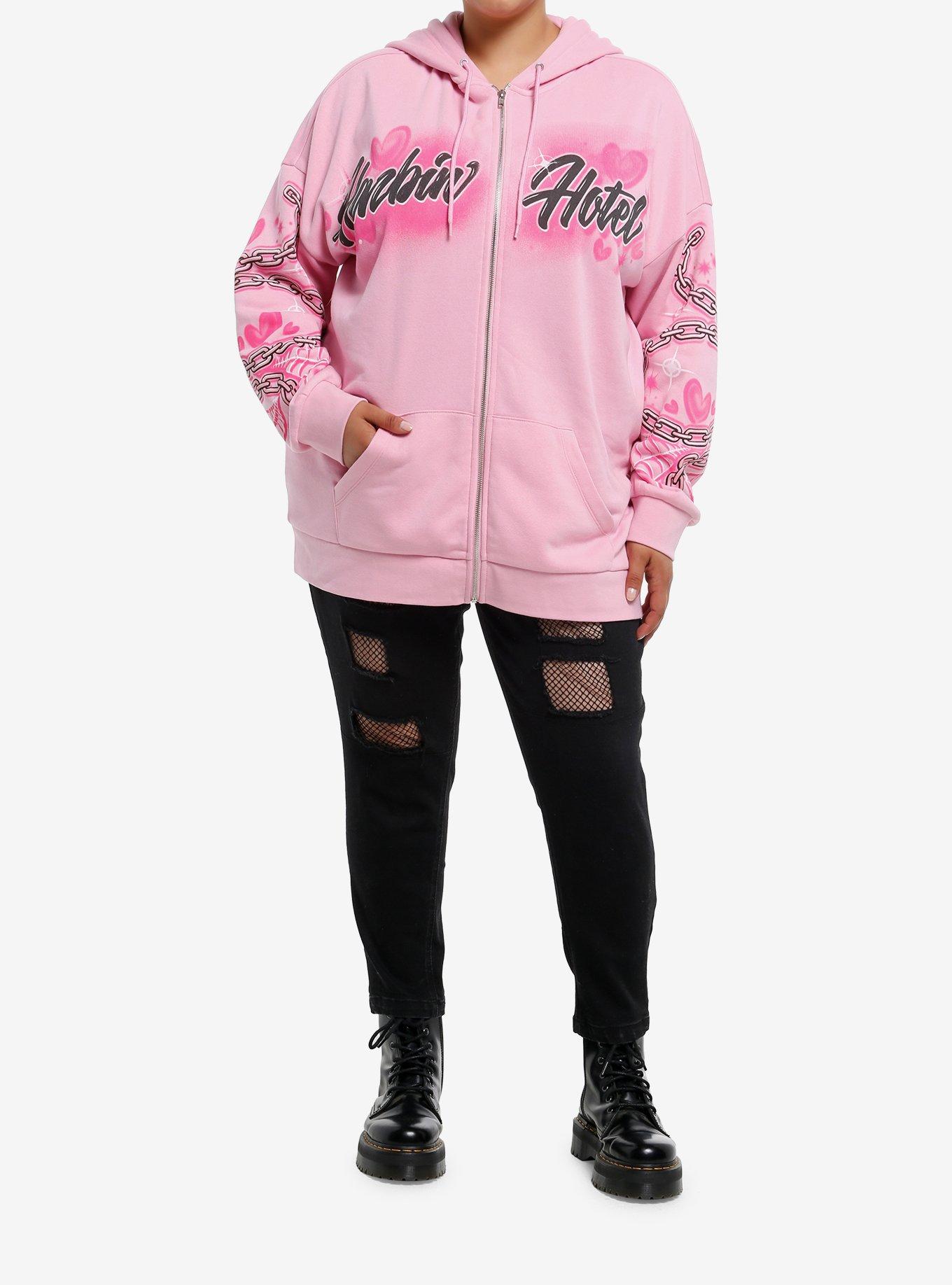 Hazbin Hotel Angel Dust Graffiti Oversized Hoodie Plus Size, MULTI, alternate