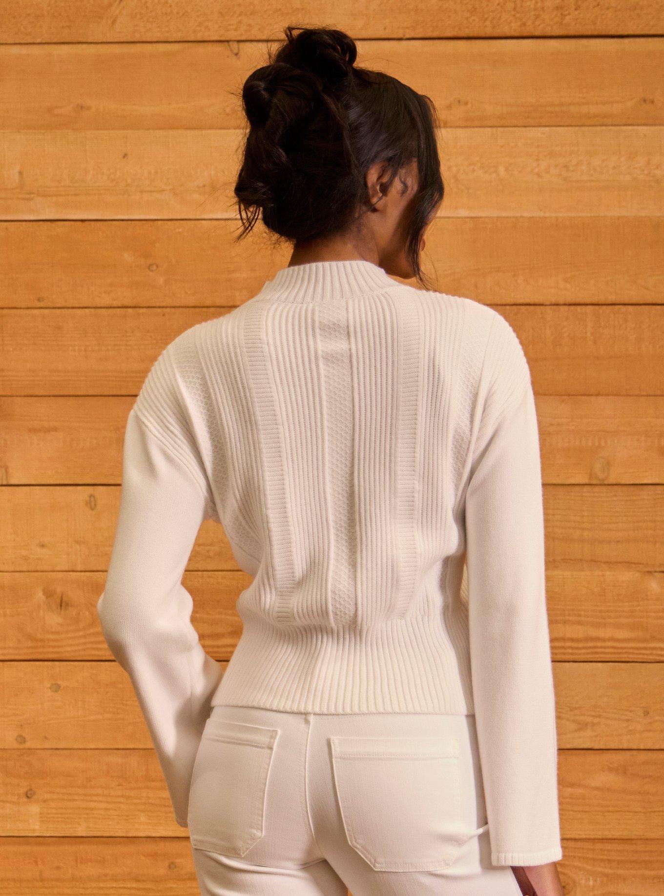 Her Universe Star Wars Leia Bell Sleeve Sweater Her Universe Exclusive, BRIGHT WHITE, alternate - view 3