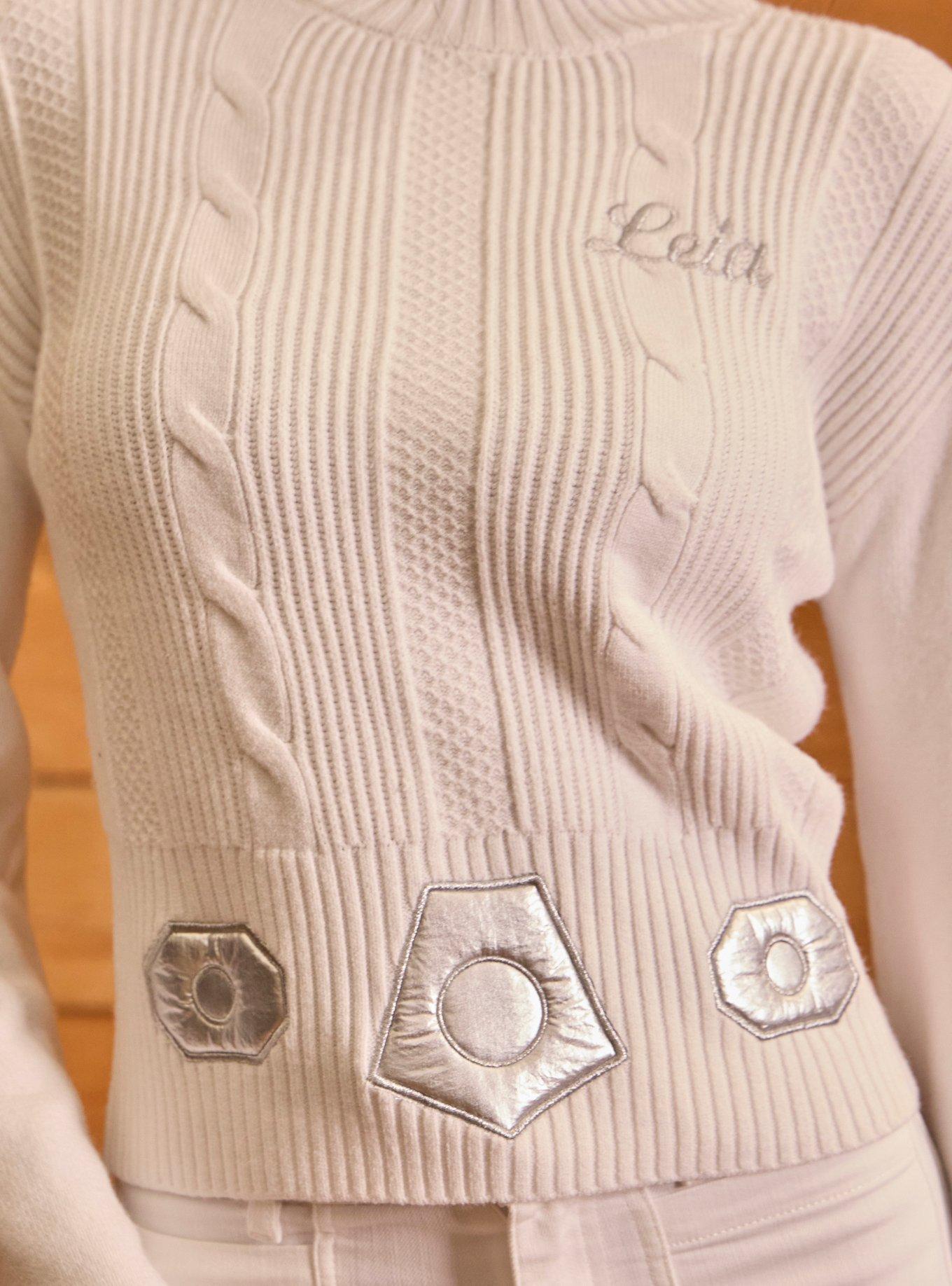 Her Universe Star Wars Leia Bell Sleeve Sweater Her Universe Exclusive, BRIGHT WHITE, alternate - view 4