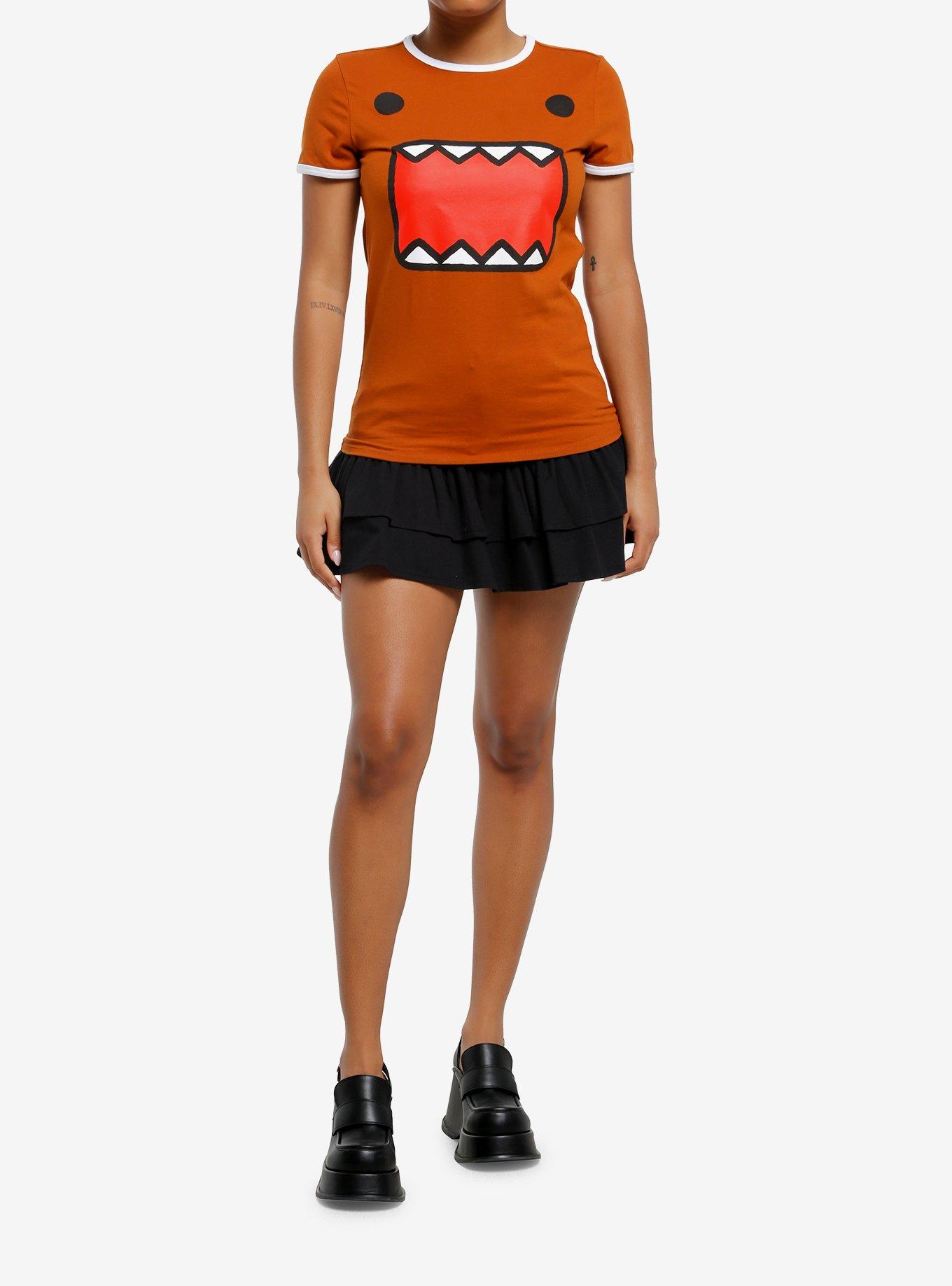 Domo Face Girls Ringer T-Shirt, , hi-res