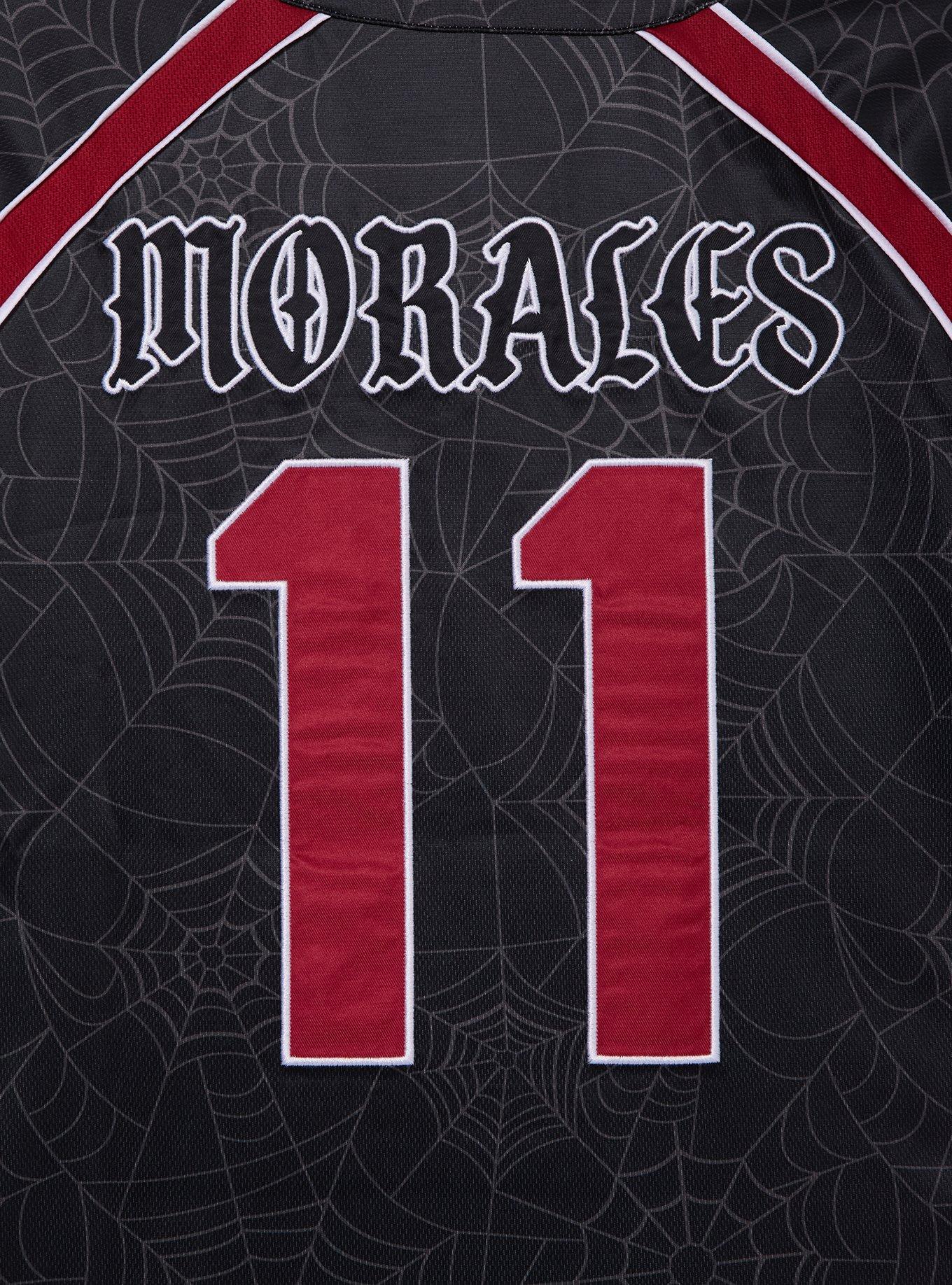 Marvel Spider-Man Miles Morales Baseball Jersey - BoxLunch Exclusive, BLACK, alternate