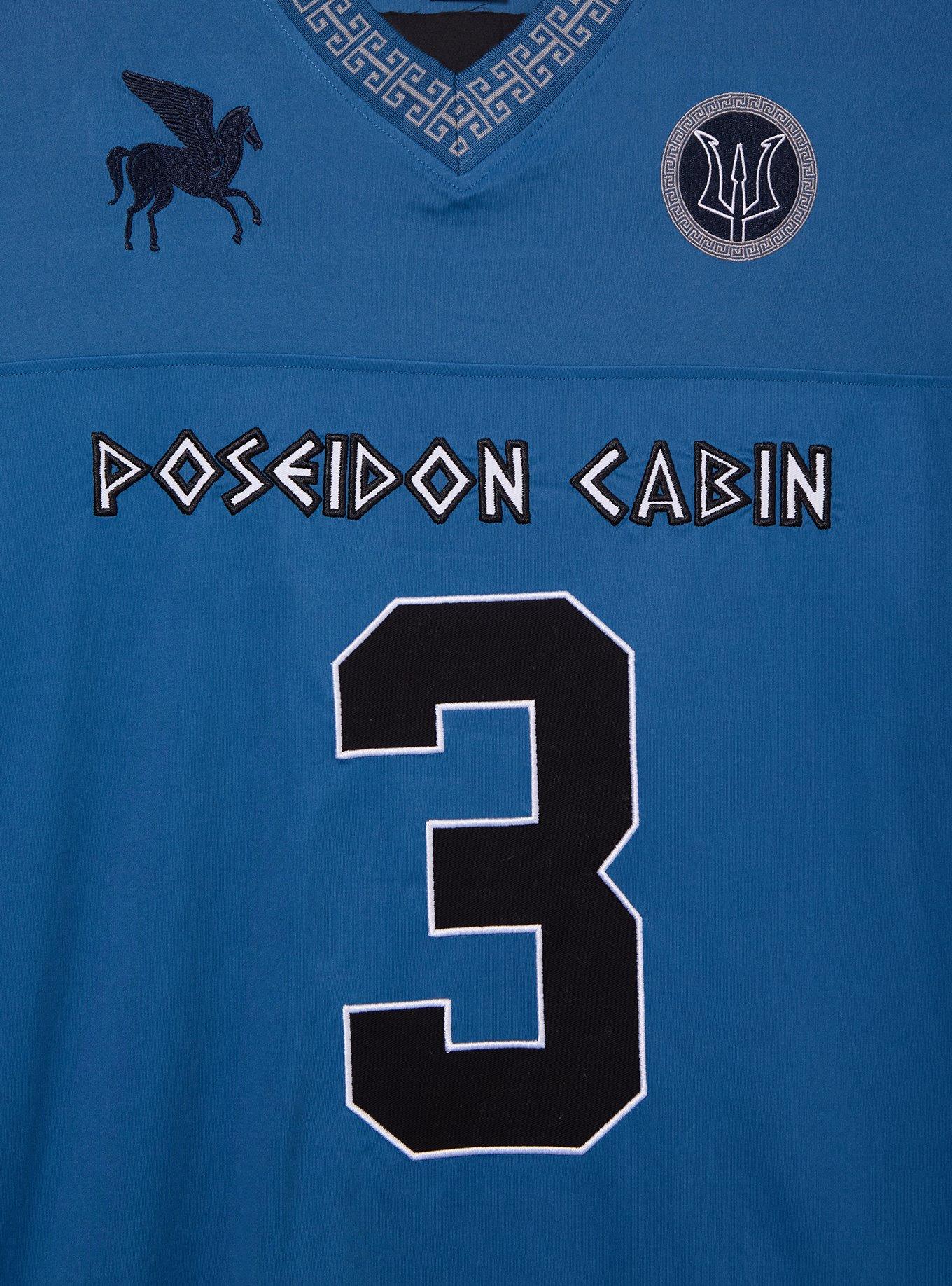 Percy Jackson and The Olympians Poseidon Cabin Football Jersey - BoxLunch Exclusive, BLUE, alternate