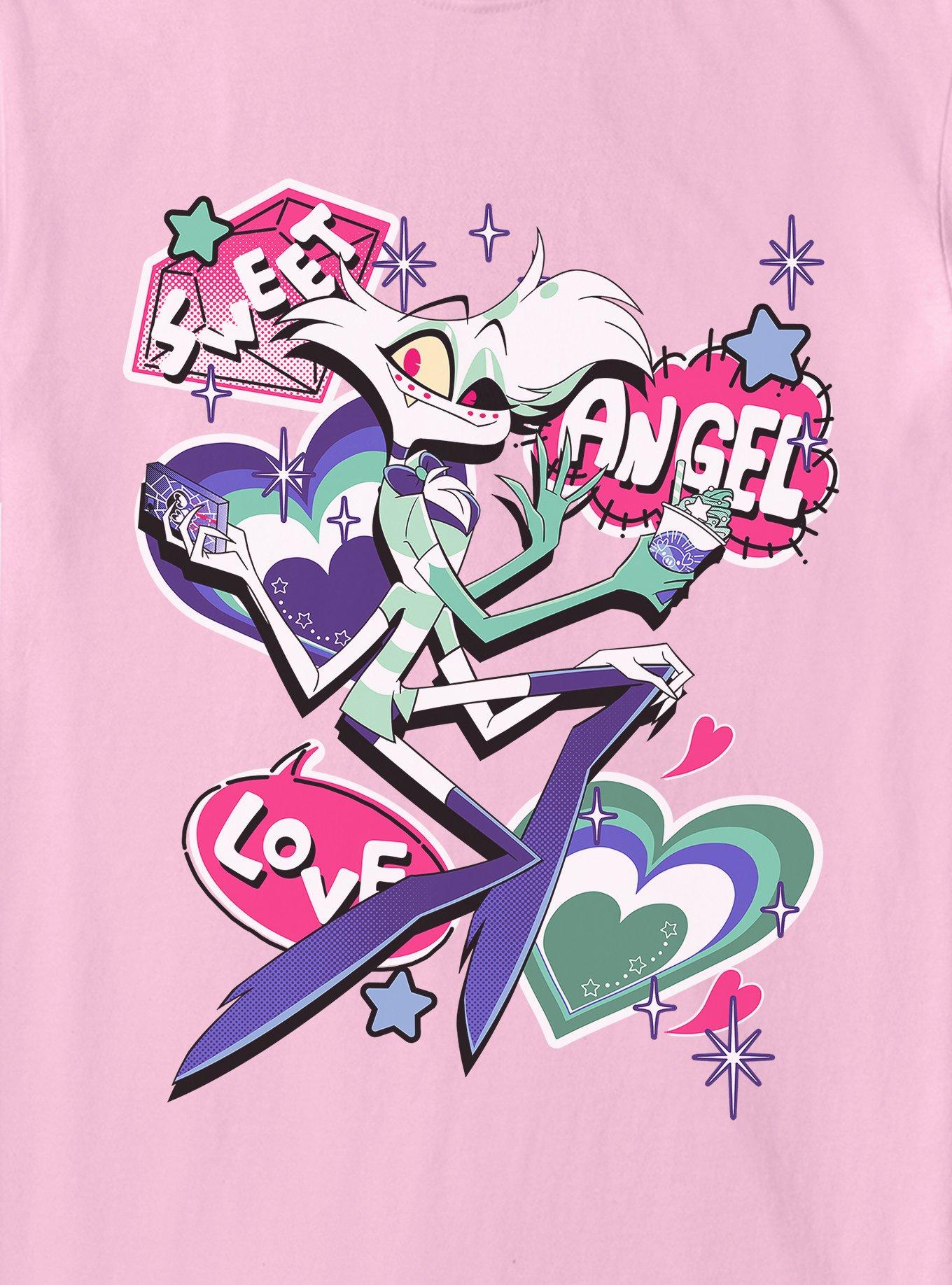 Hazbin Hotel Sweet Angel Love Angel Dust Garment Dye T-Shirt, , hi-res