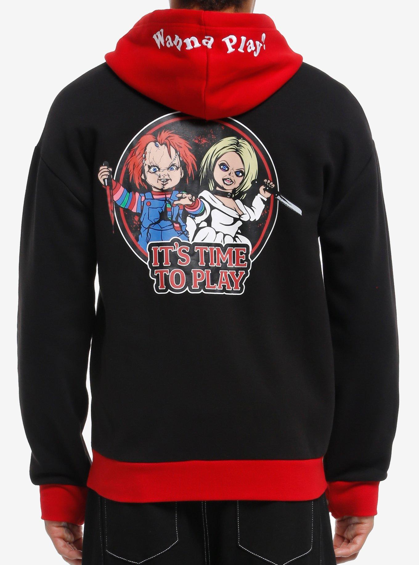Bride Of Chucky Duo Portrait Color-Block Hoodie, , hi-res