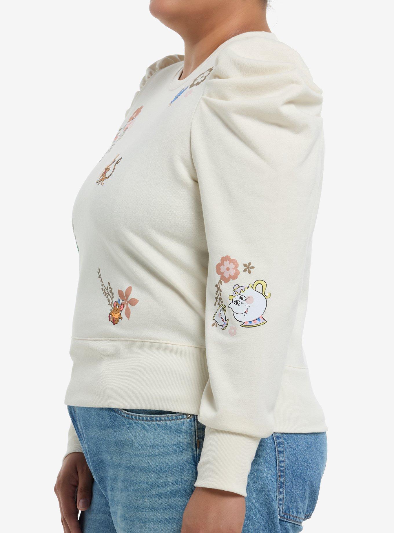 Her Universe Disney Princess Sidekicks Puff Sleeve Sweater Plus Size Her Universe Exclusive, MULTI, alternate
