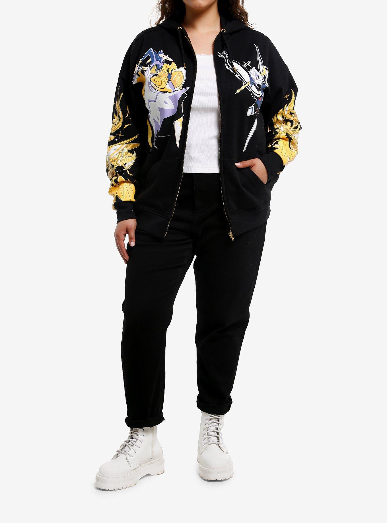 Hazbin Hotel Adam & Lute Exterminators Hoodie Plus Size, MULTI, alternate