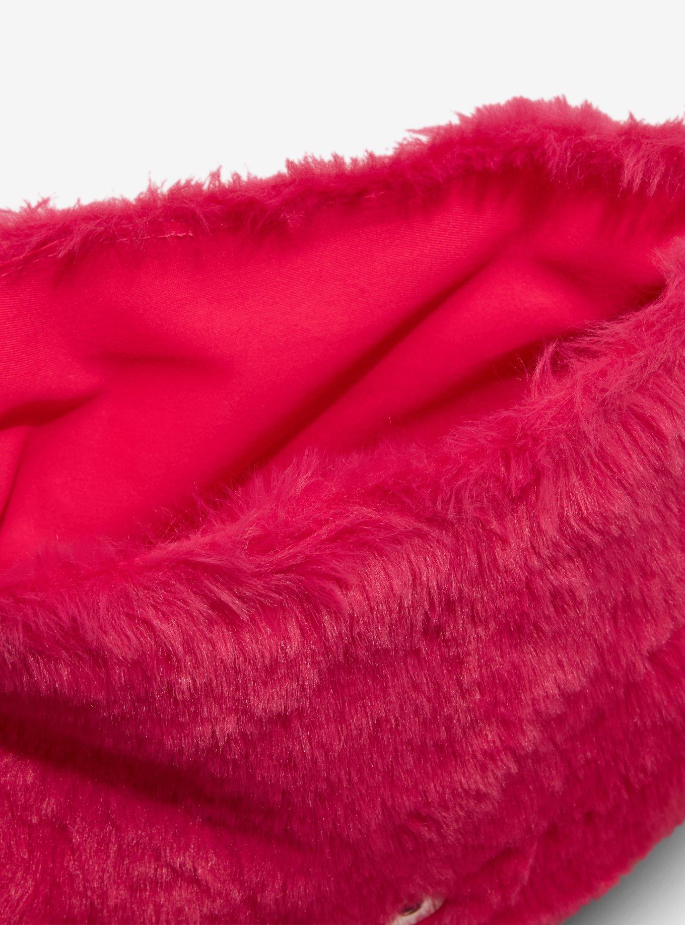 Strawberry Shortcake Fuzzy Pink Shoulder Bag, , alternate
