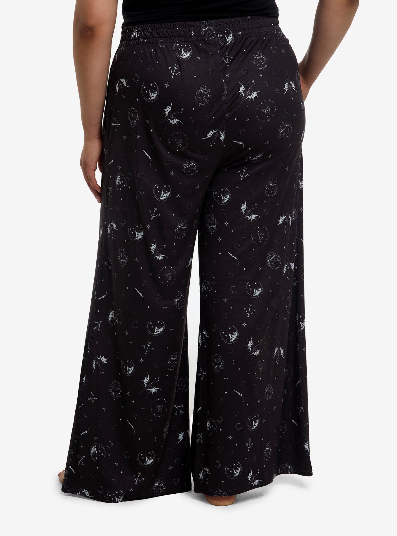 A Court Of Thorns And Roses Icons Wide Leg Pajama Pants Plus Size, , hi-res