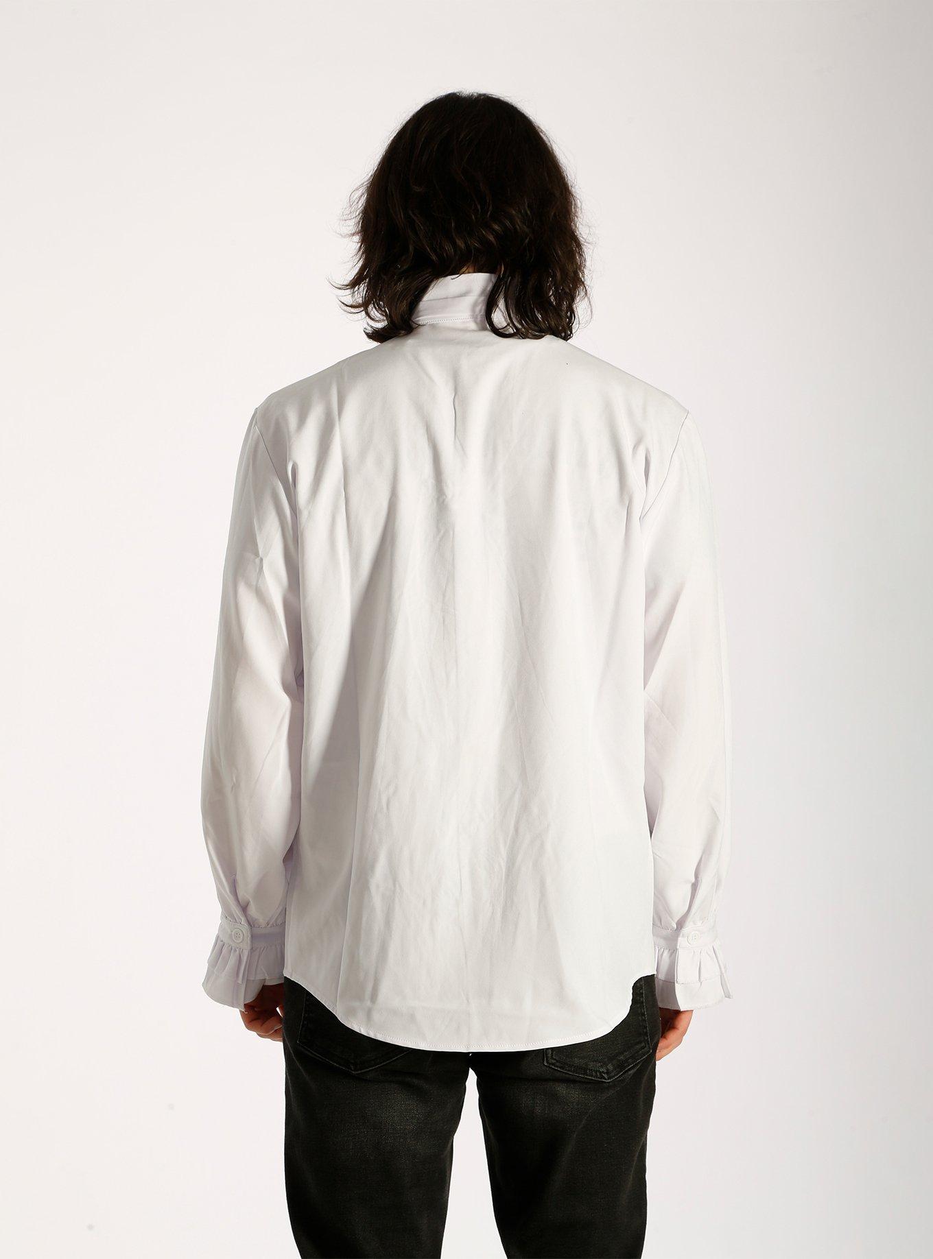 White Pirate Long Sleeve Shirt, BRIGHT WHITE, alternate