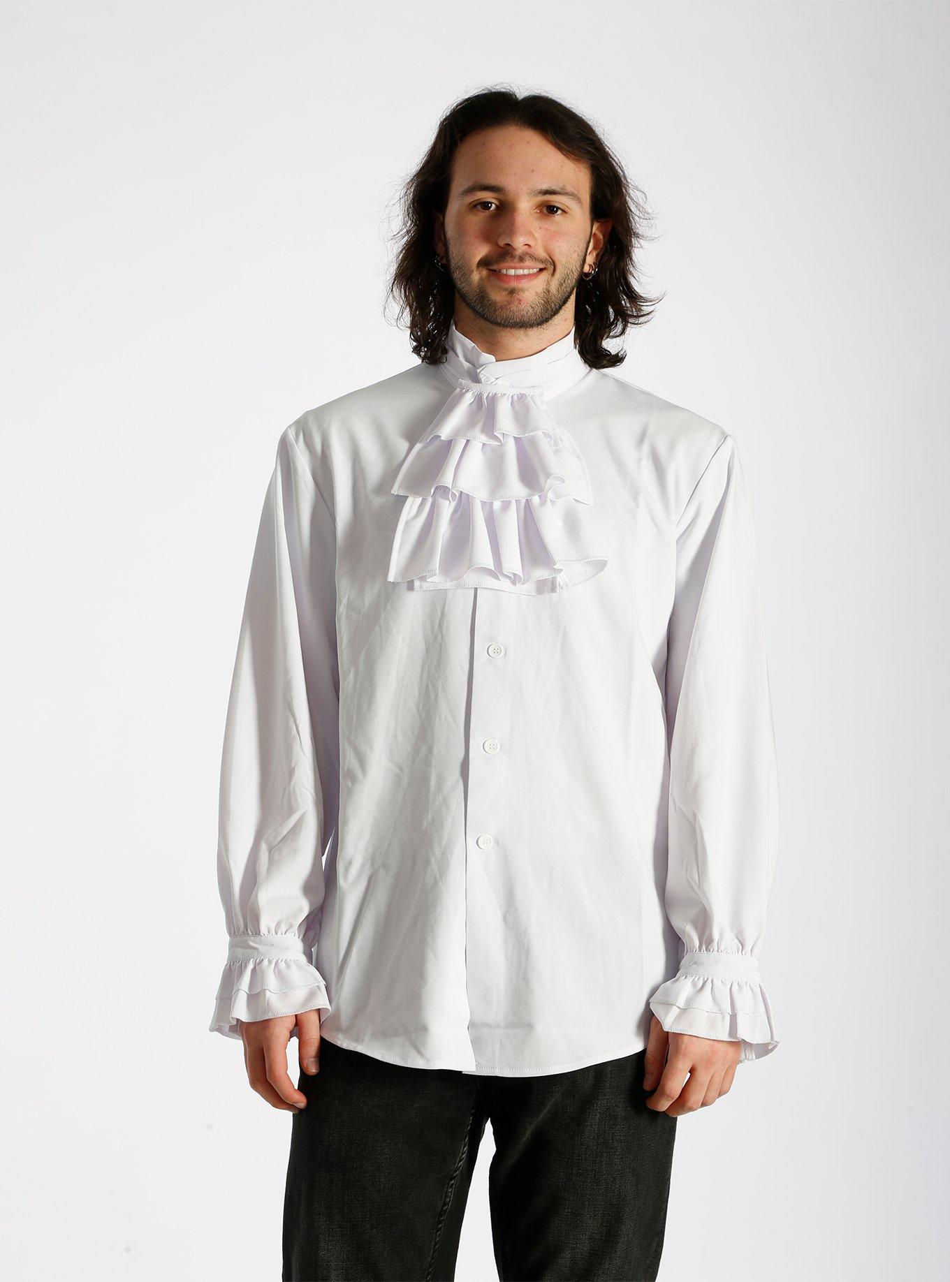 White Pirate Long Sleeve Shirt, BRIGHT WHITE, alternate