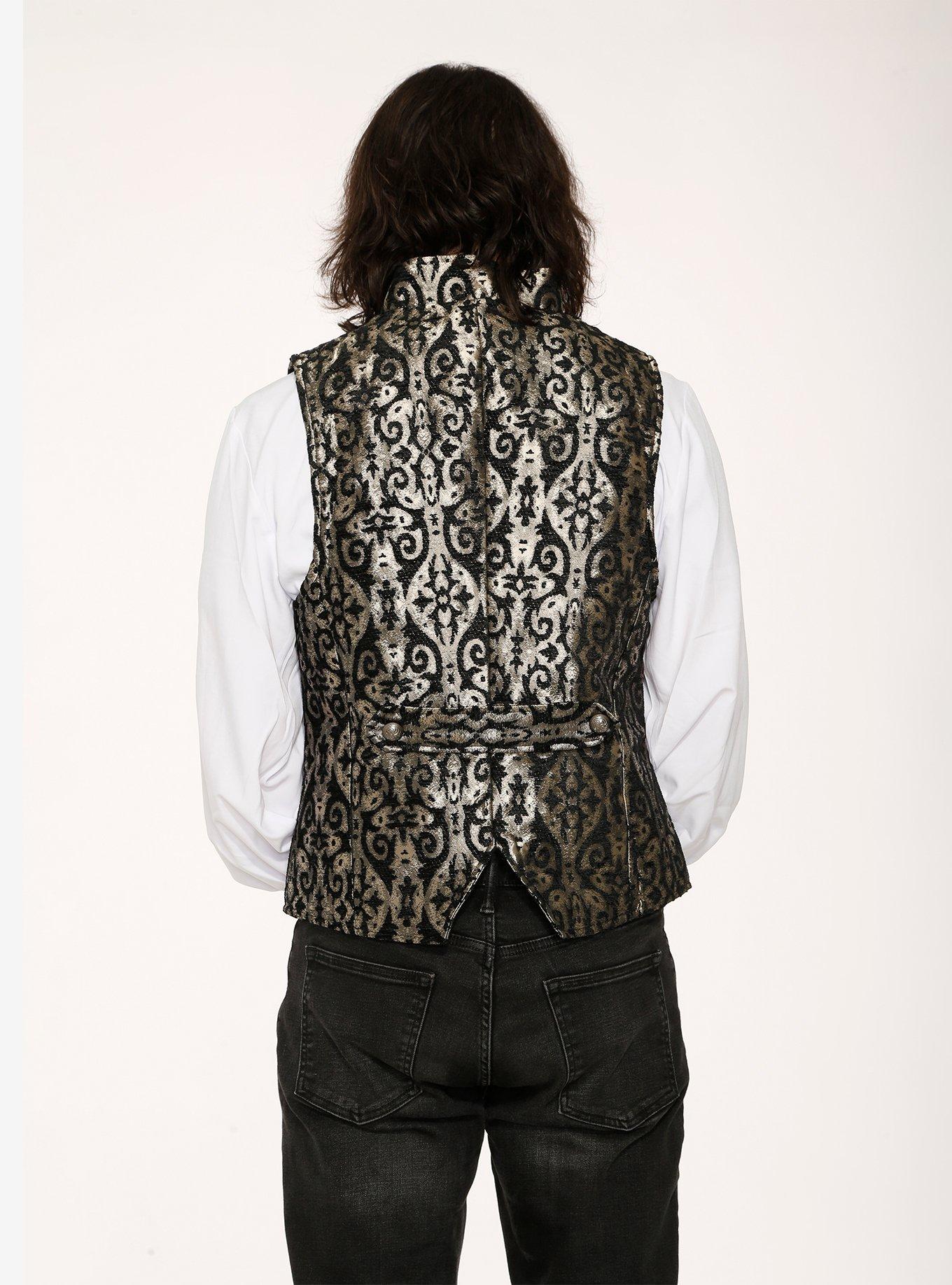Gold Brocade Vest, , hi-res