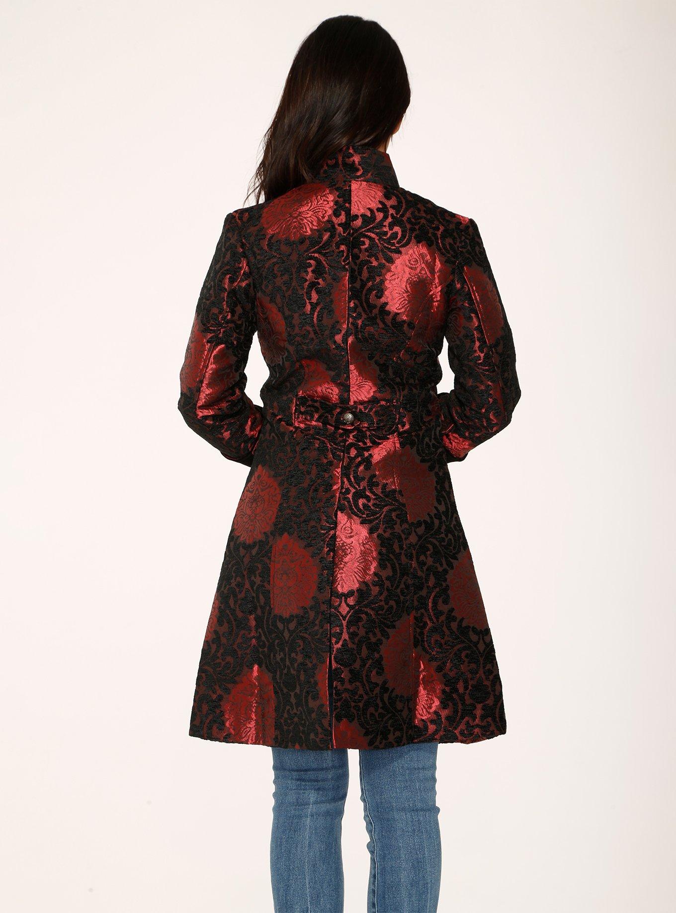Red Brocade Coat, , hi-res