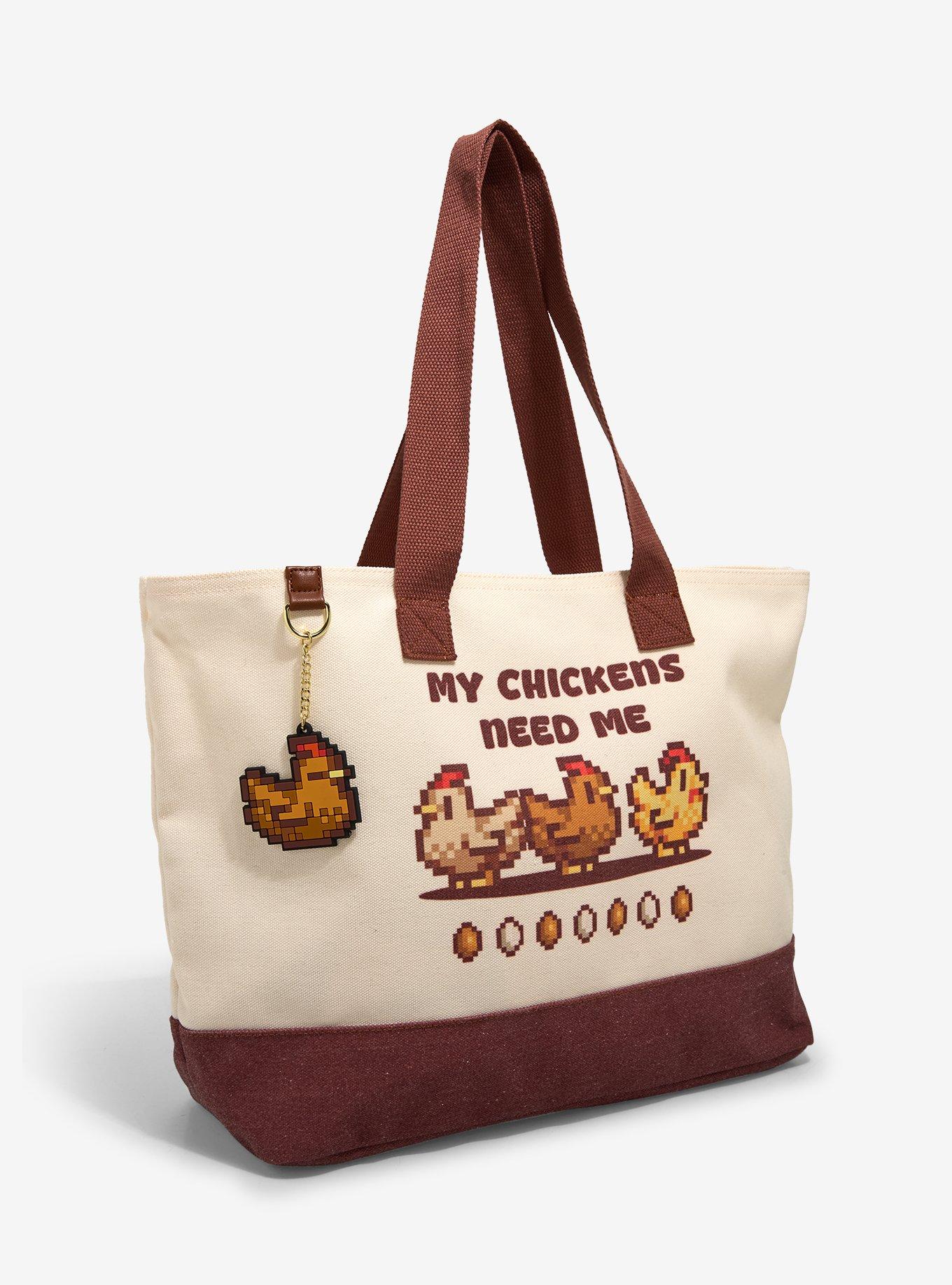 Stardew Valley Chickens Tote Bag, , hi-res