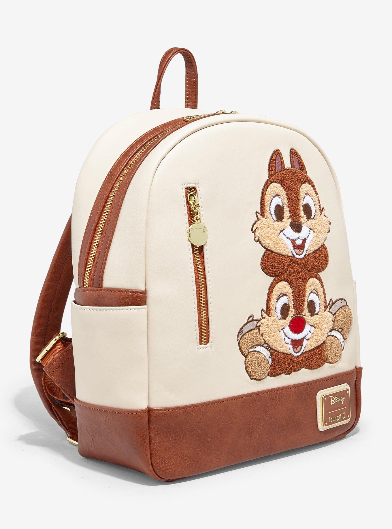 Loungefly Disney Chip & Dale Chenille Patch Mini Backpack - BoxLunch Exclusive, , hi-res
