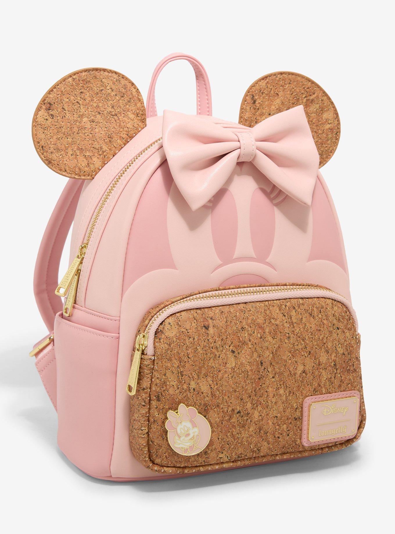 Loungefly Disney Minnie Mouse Corkboard Pin Display Ears Mini Backpack with Pin - BoxLunch Exclusive, , hi-res