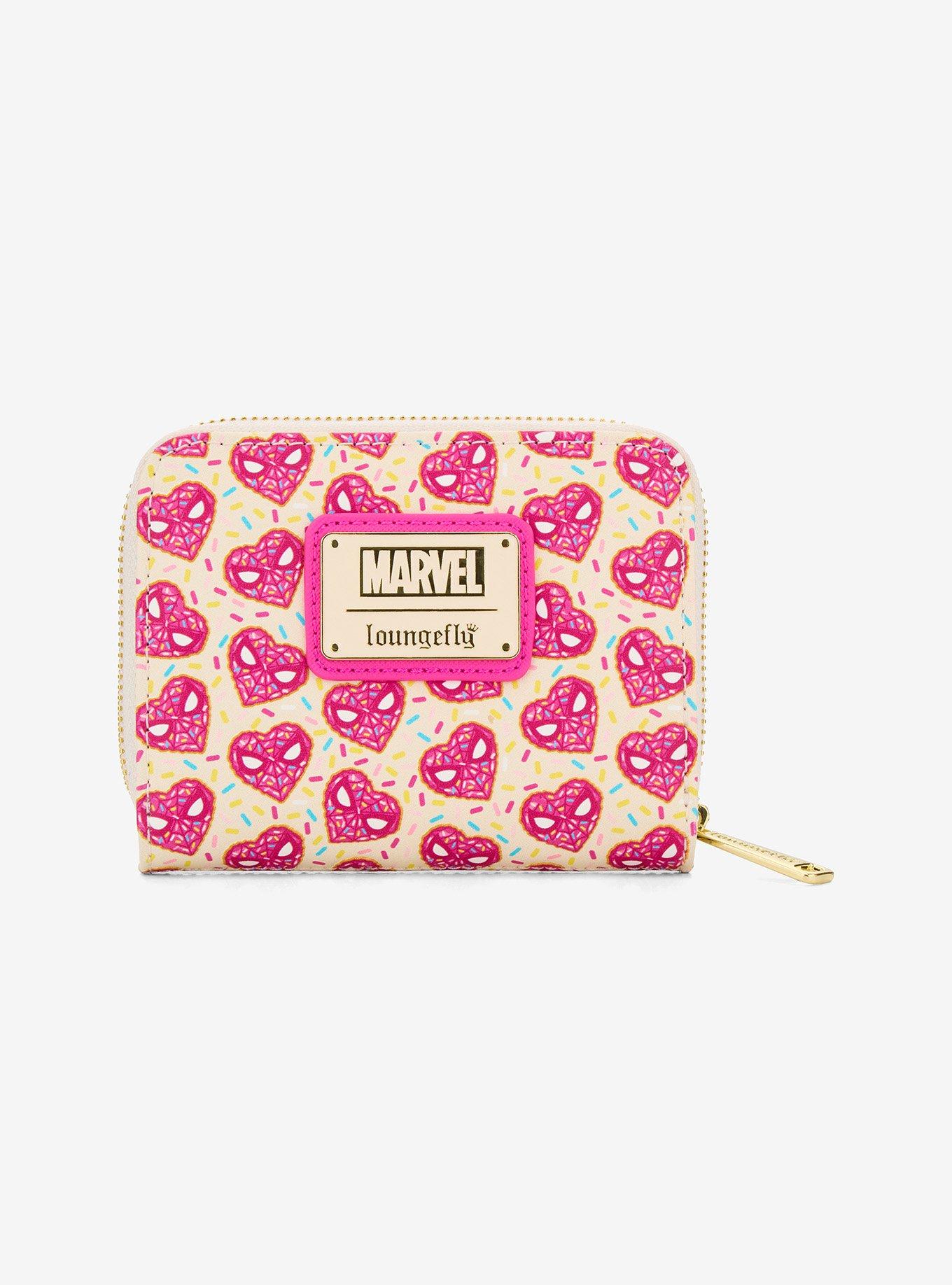 Loungefly Marvel Spider-Man Sprinkle Donut Mask Accordion Wallet - BoxLunch Exclusive, , alternate