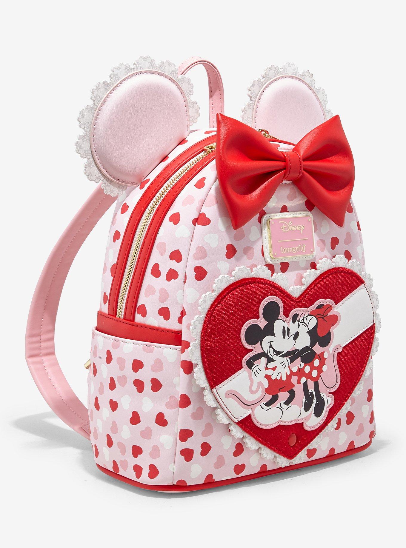 Loungefly Disney Mickey & Minnie Valentine's Day Ears Chocolate Scented Mini Backpack - BoxLunch Exclusive, , hi-res