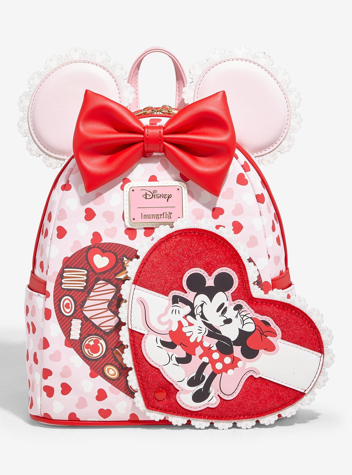 Loungefly Disney Mickey & Minnie Valentine's Day Ears Chocolate Scented Mini Backpack - BoxLunch Exclusive, , alternate