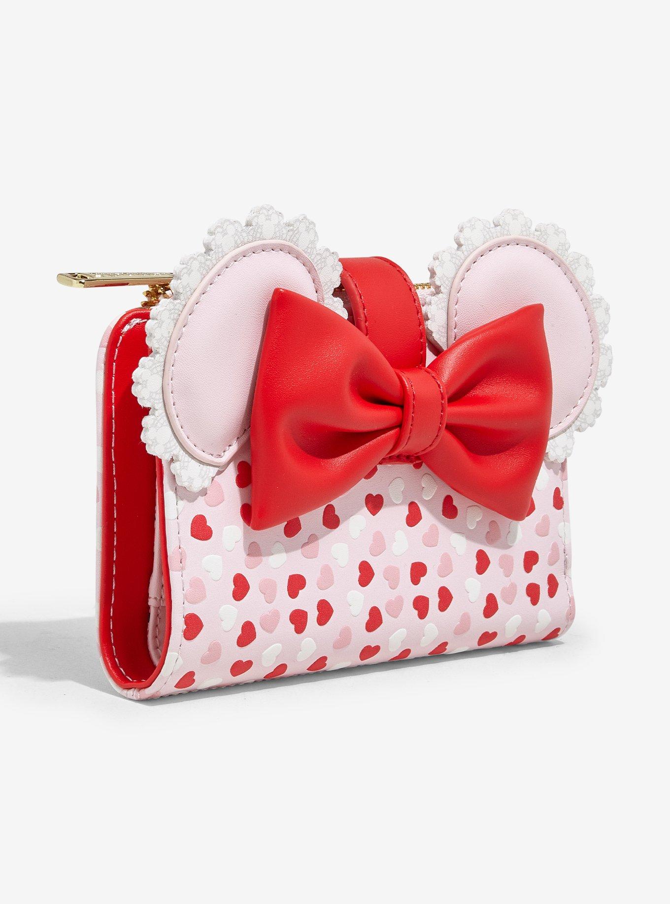 Loungefly Disney Minnie Mouse Valentine's Day Ears Chocolate Scented Wallet - BoxLunch Exclusive, , hi-res