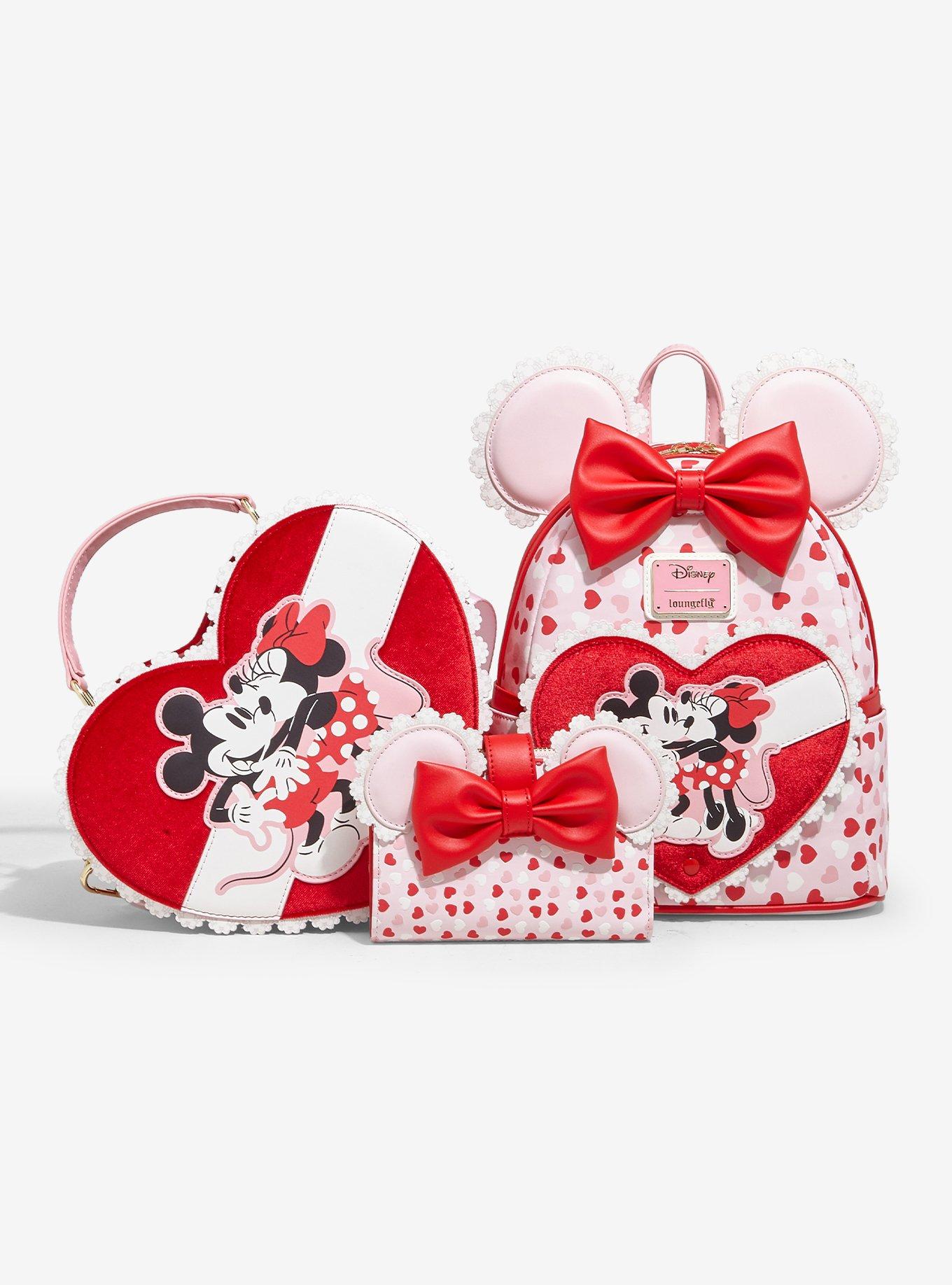Loungefly Disney Mickey & Minnie Valentine's Day Chocolate Heart Box Chocolate Scented Figural Crossbody - BoxLunch Exclusive, , alternate