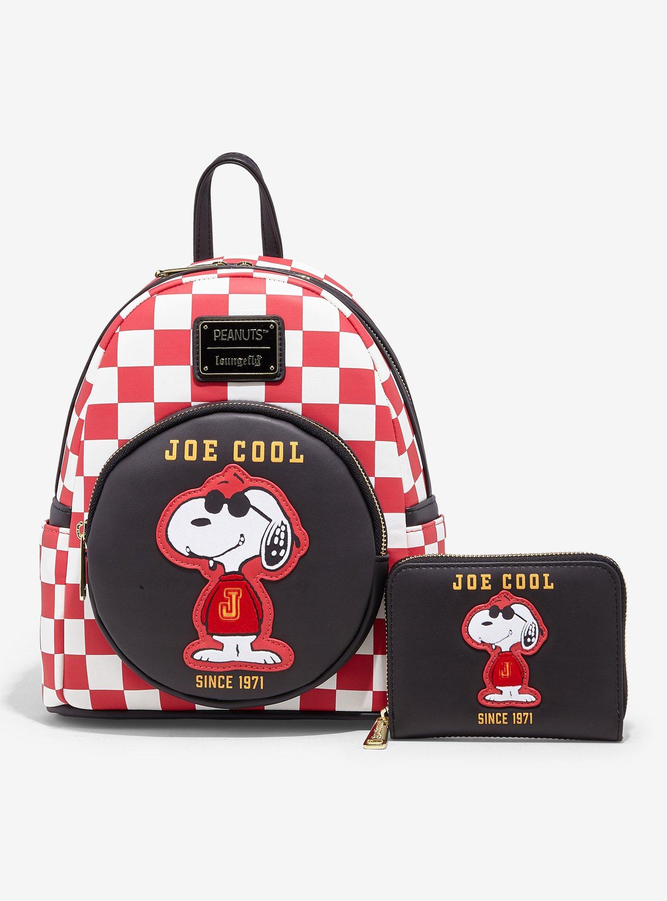 Loungefly Peanuts Snoopy Joe Cool Checkered Mini Backpack — BoxLunch Exclusive, , alternate