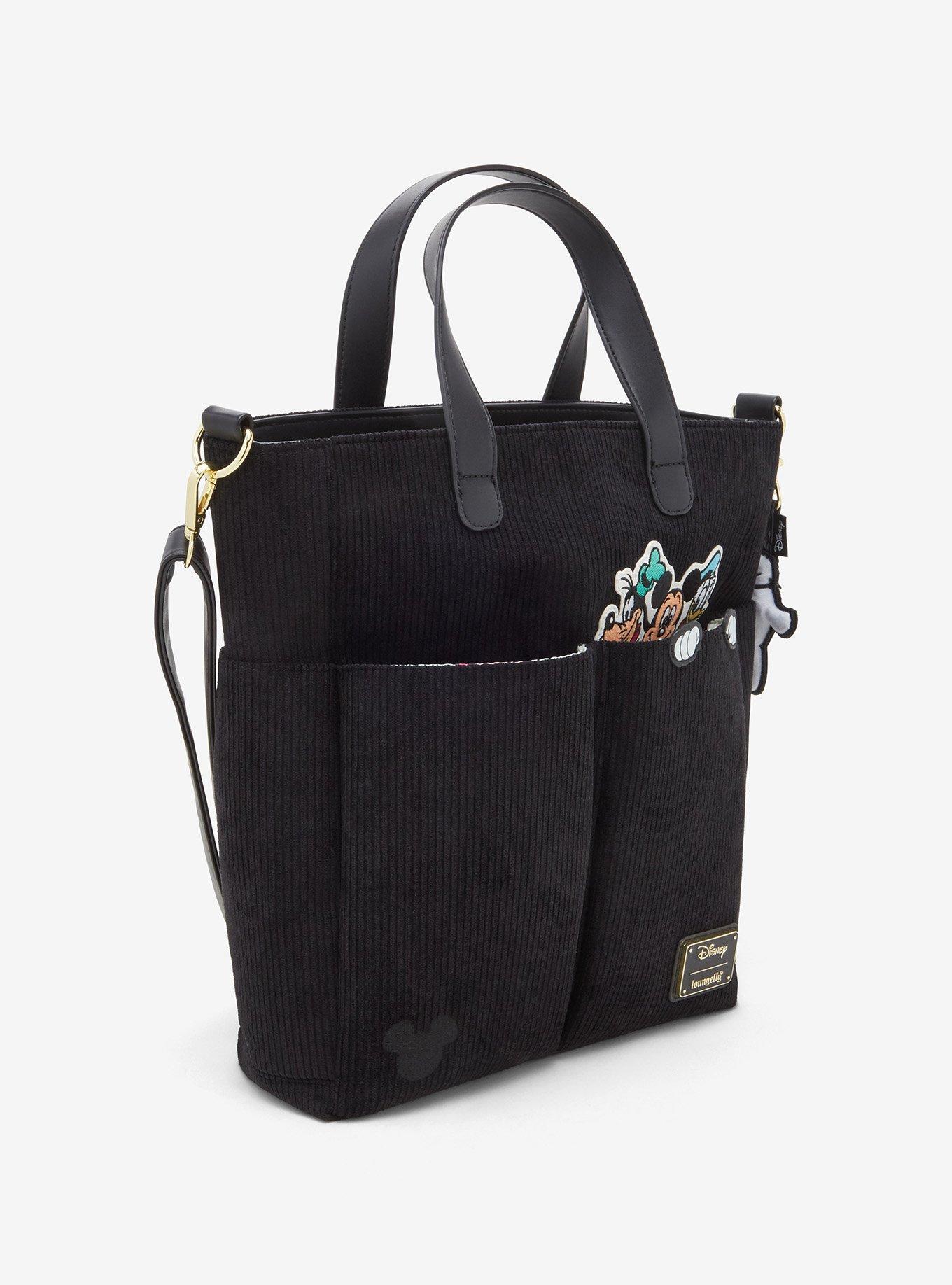 Loungefly Disney Mickey & Friends Peeking Pocket Corduroy Tote - BoxLunch Exclusive, , hi-res