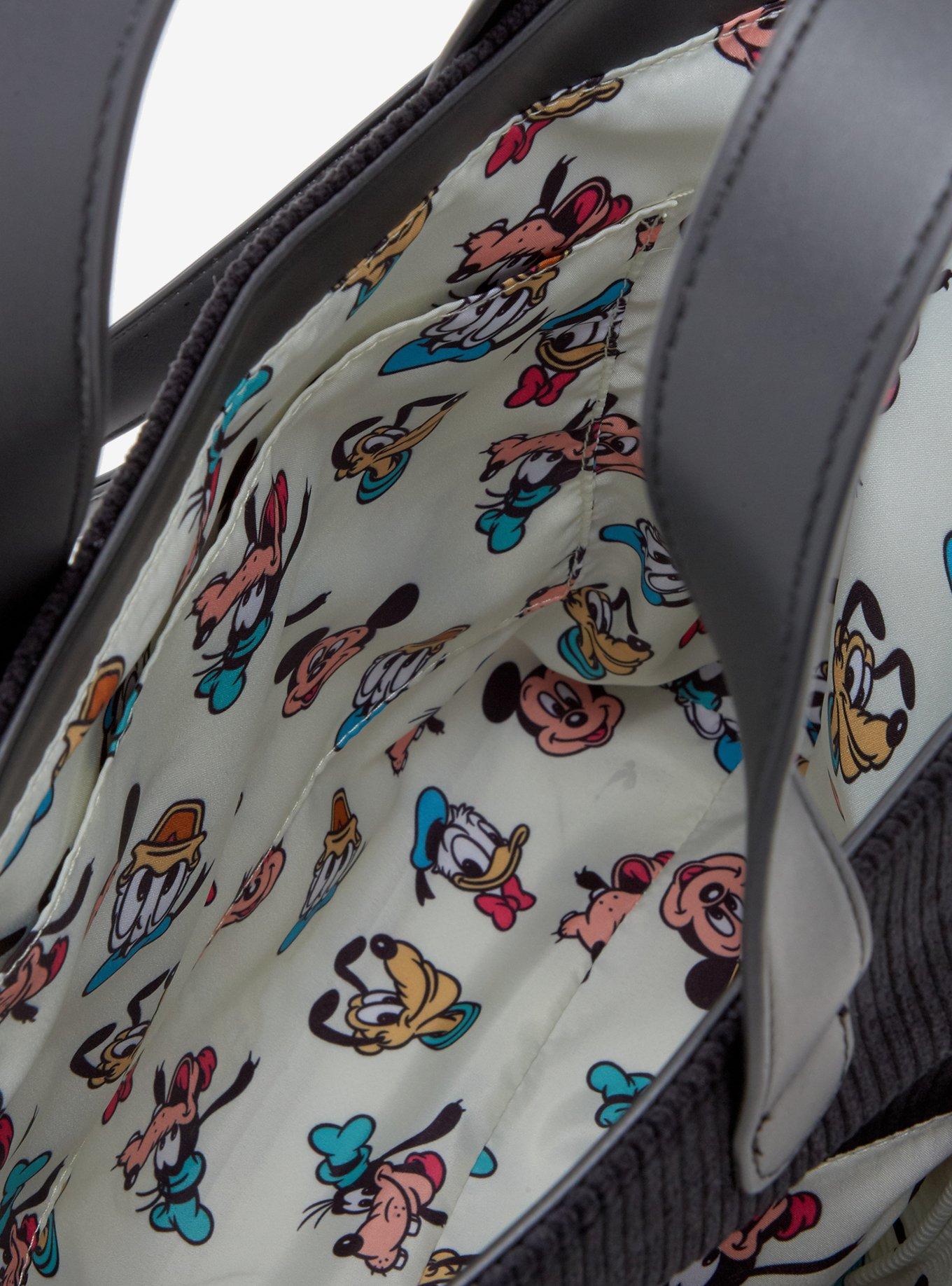 Loungefly Disney Mickey & Friends Peeking Pocket Corduroy Tote - BoxLunch Exclusive, , alternate