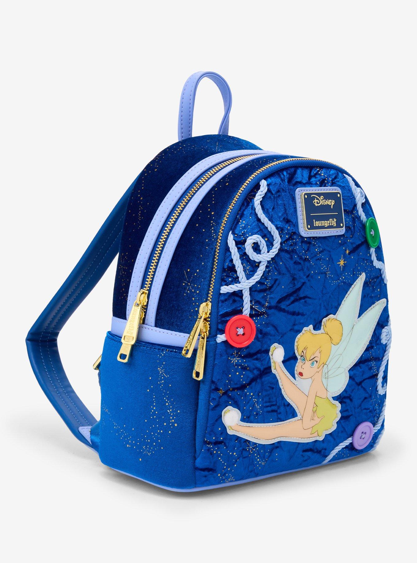 Loungefly Disney Peter Pan Tinker Bell Buttons Light-Up Mini Backpack - BoxLunch Exclusive, , alternate