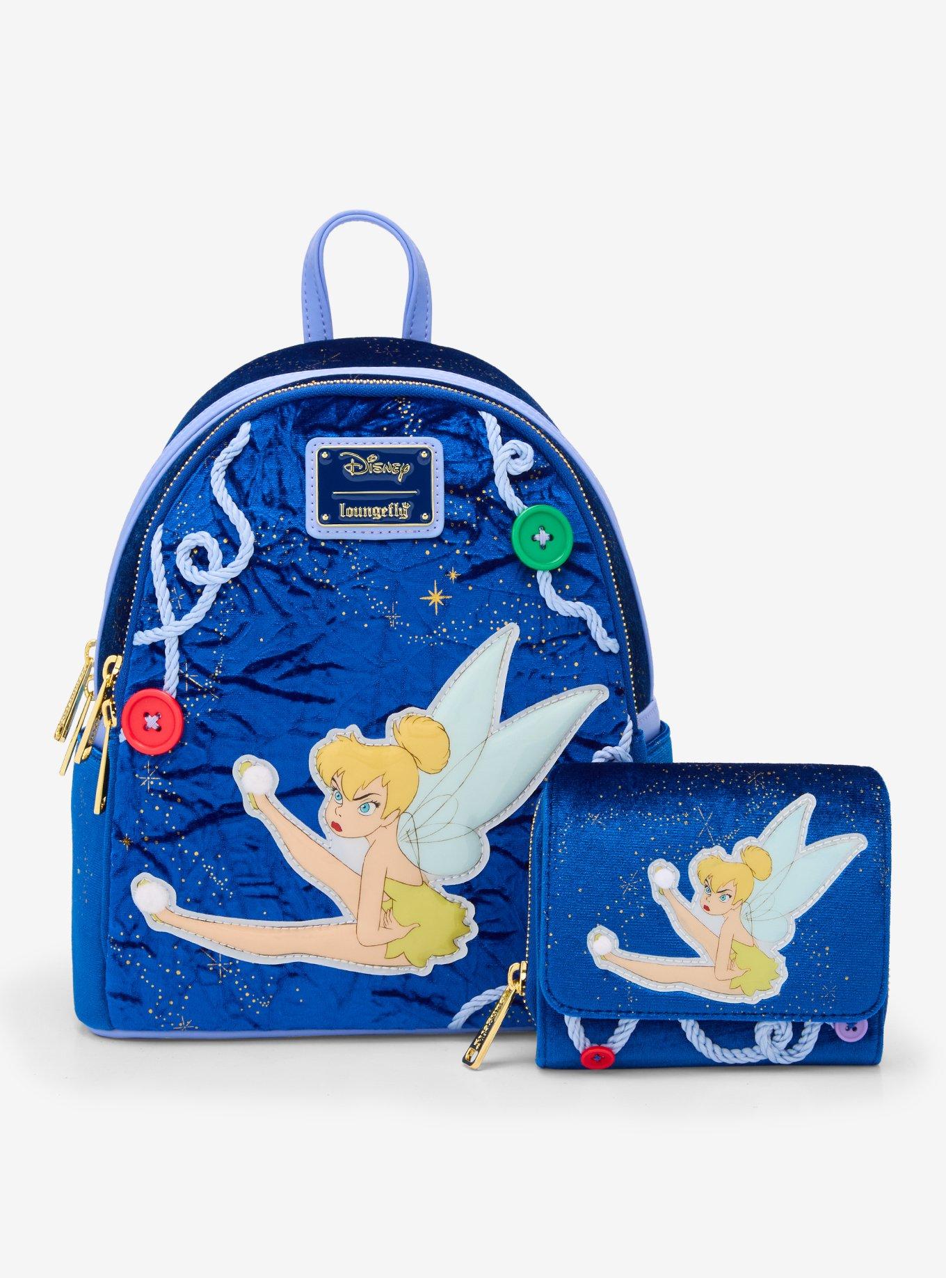 Loungefly Disney Peter Pan Tinker Bell Buttons Light-Up Mini Backpack - BoxLunch Exclusive, , alternate
