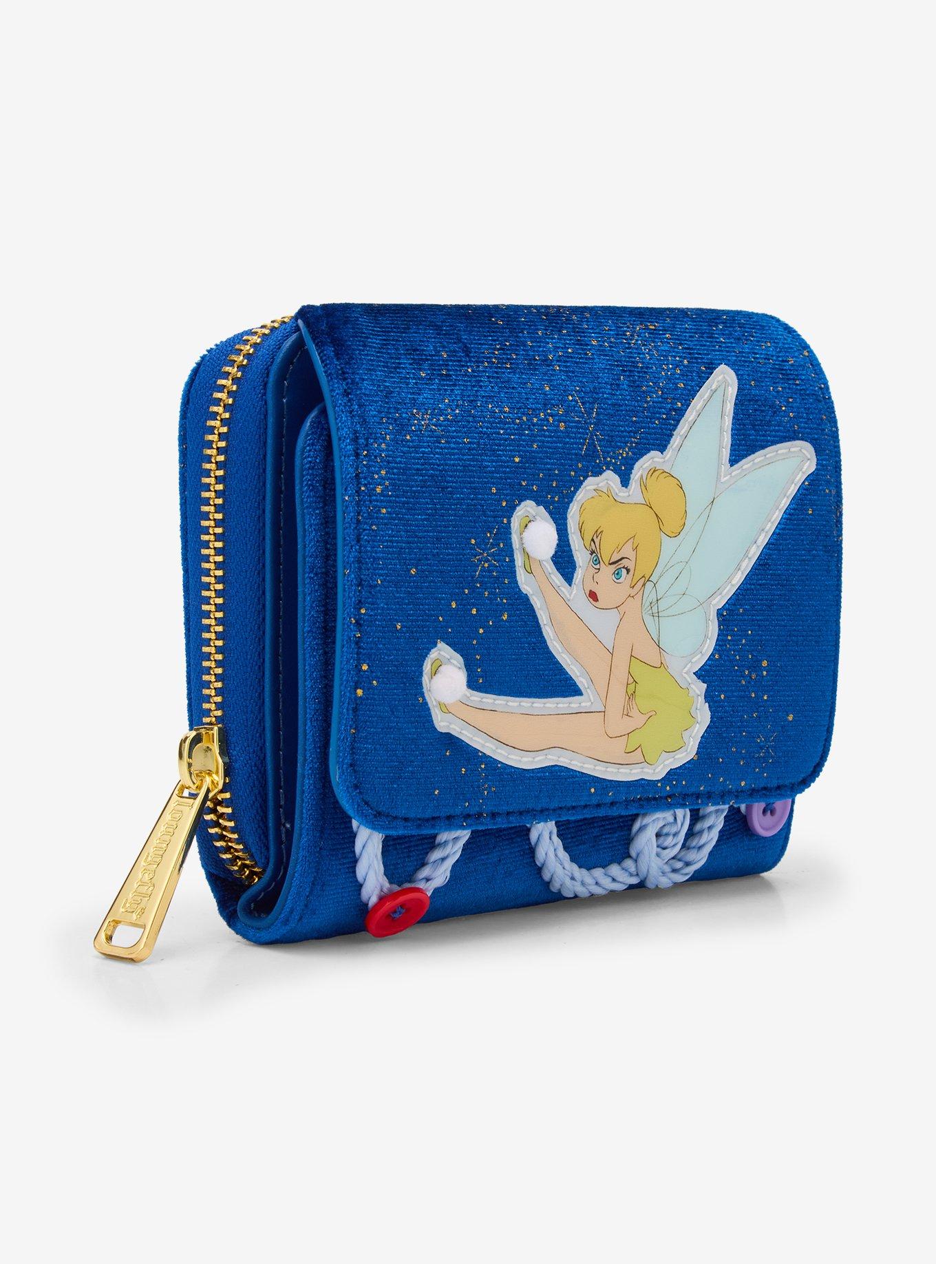 Loungefly Disney Peter Pan Tinker Bell Buttons Wallet - BoxLunch Exclusive, , hi-res