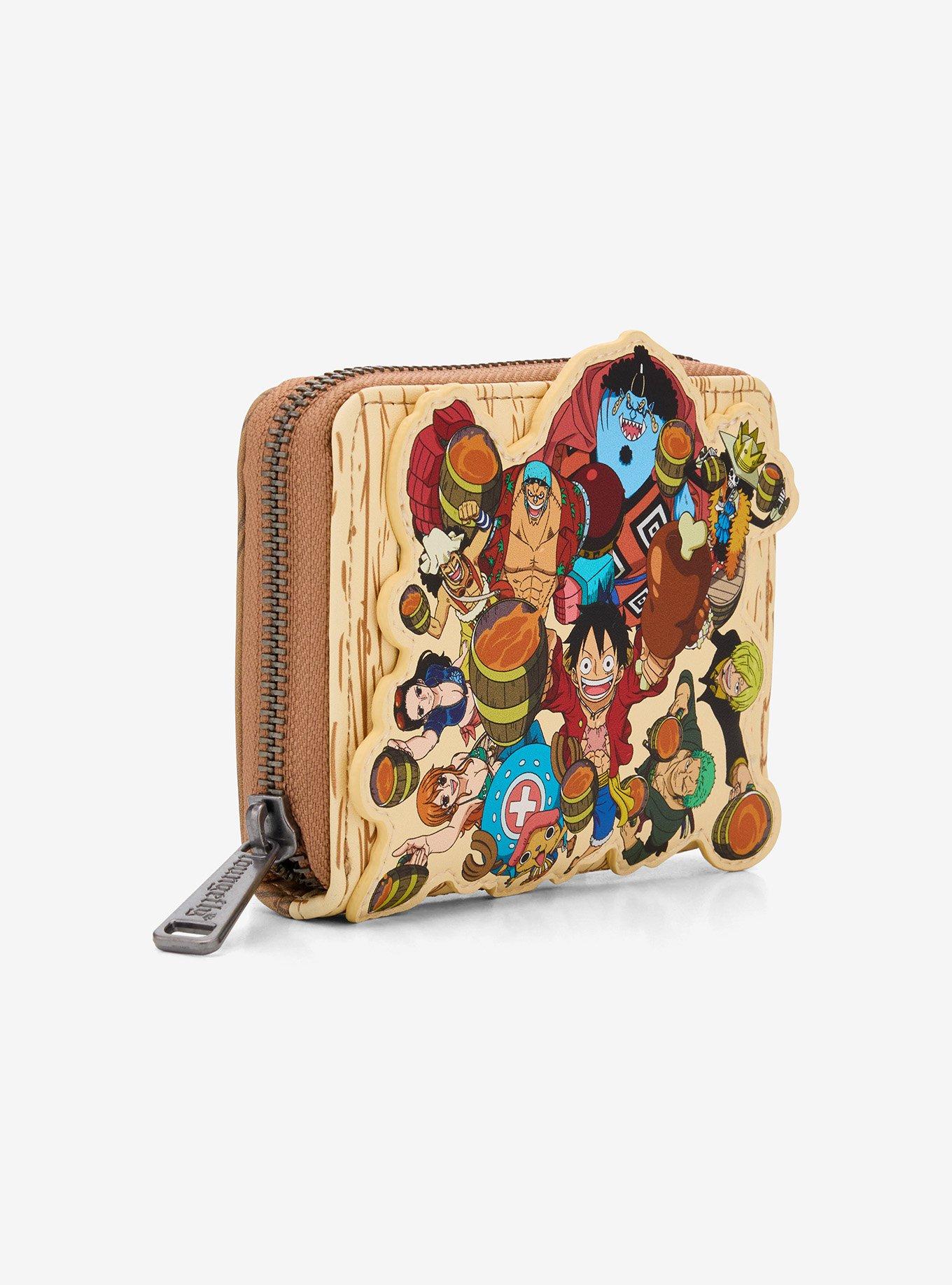 Loungefly One Piece Group Portrait Wood Grain Wallet - BoxLunch Exclusive, , hi-res