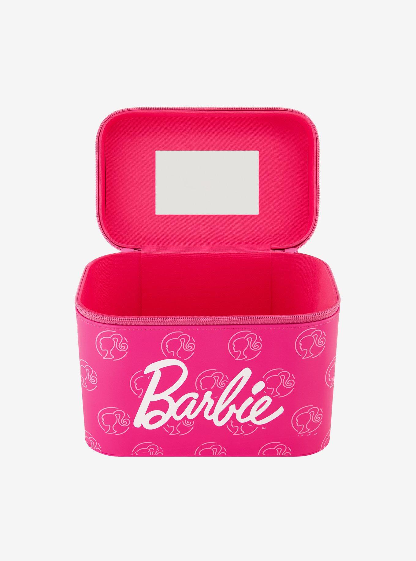 Barbie Iconic Pink Design Cosmetic Case Organizer with Mirror, , hi-res