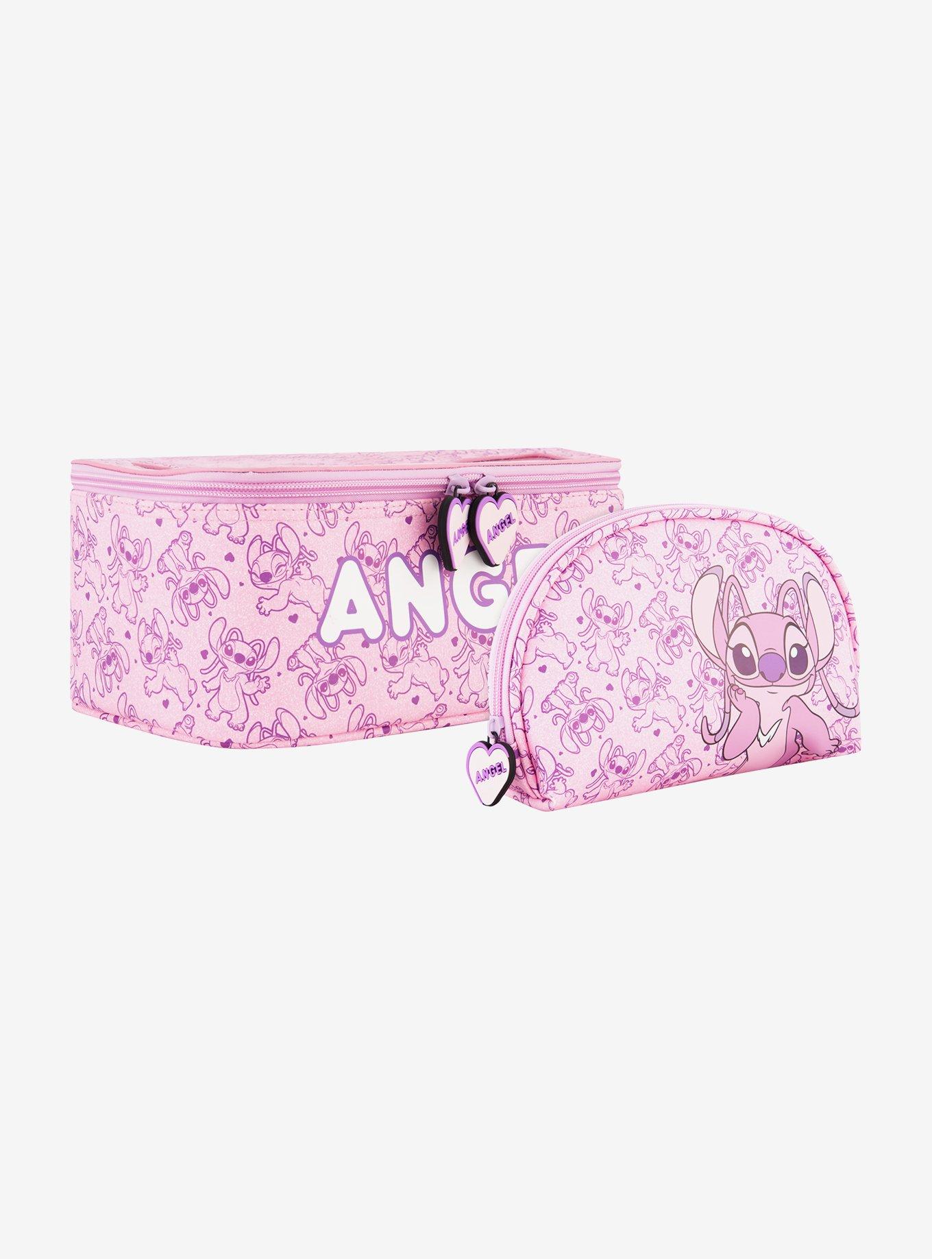 Disney Lilo & Stitch Angel with Heart Zipper 2-Piece Cosmetic Case Set, , hi-res