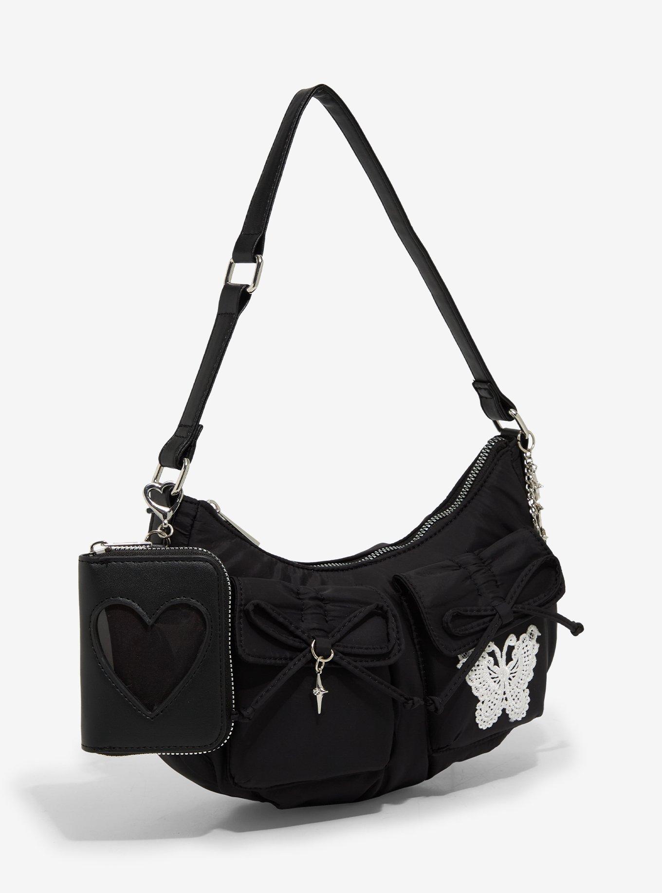 Butterfly Bow Shoulder Bag With Coin Purse, , hi-res