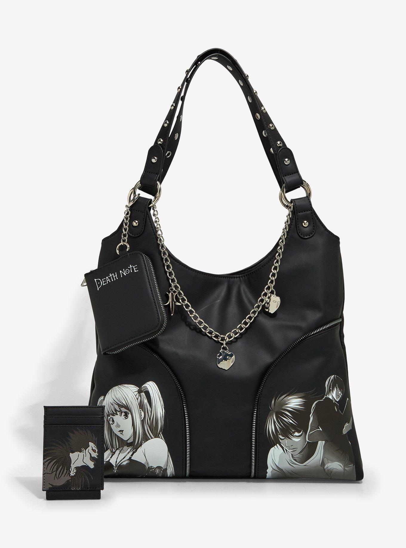 Death Note Slouchy Shoulder Bag With Coin Purse, , alternate