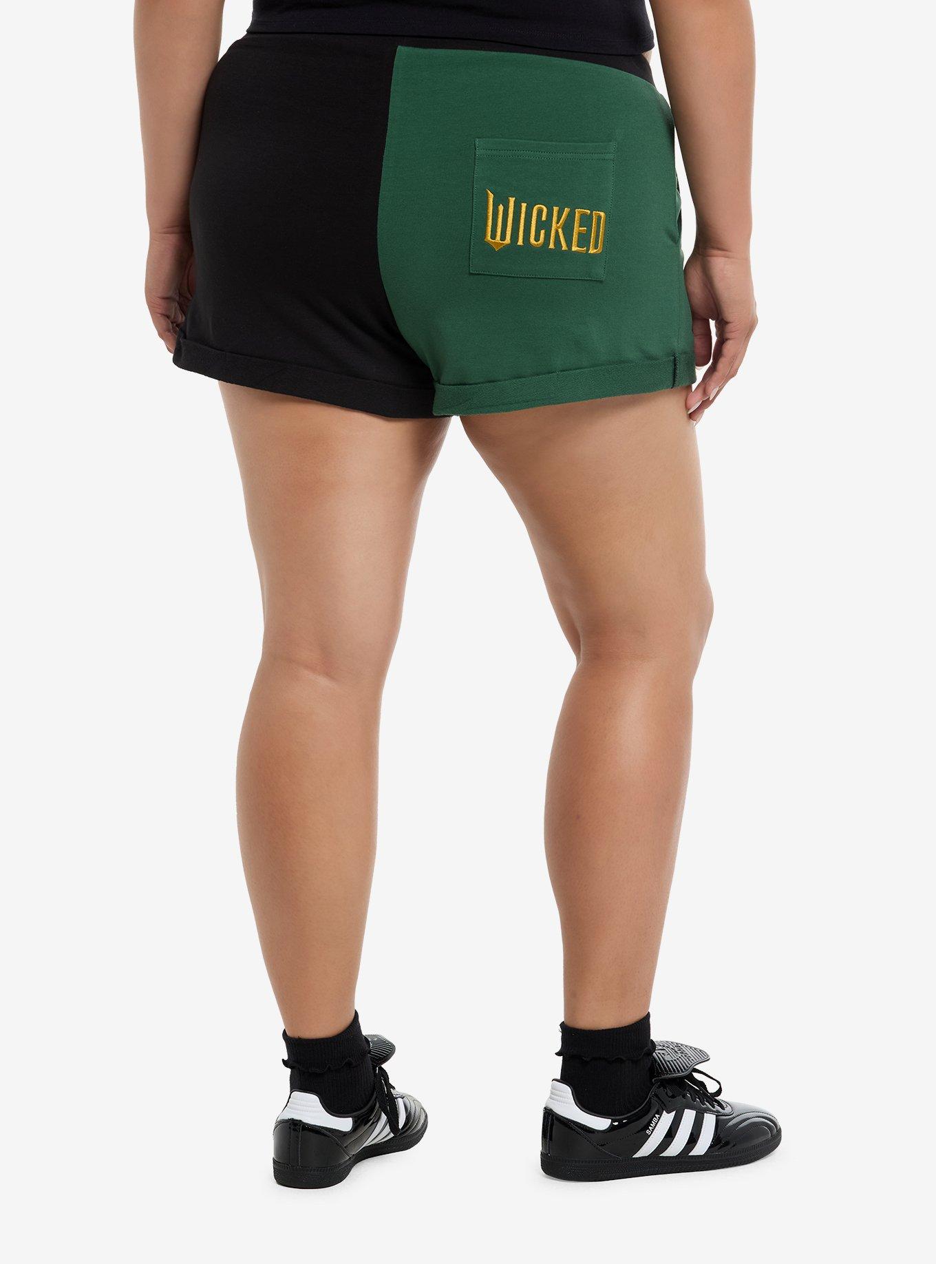 Her Universe Wicked Elphaba Split Lounge Shorts Plus Size, , hi-res