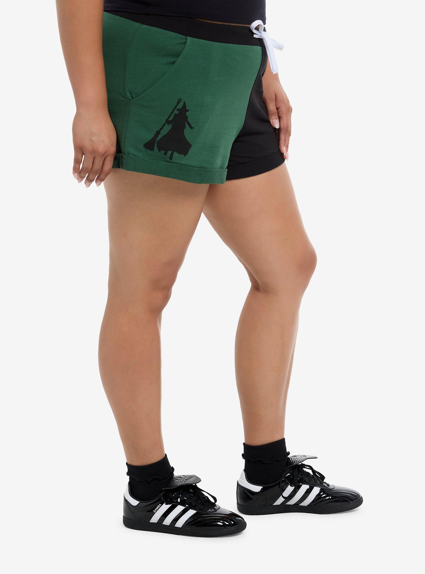 Her Universe Wicked Elphaba Split Lounge Shorts Plus Size, MULTI, alternate